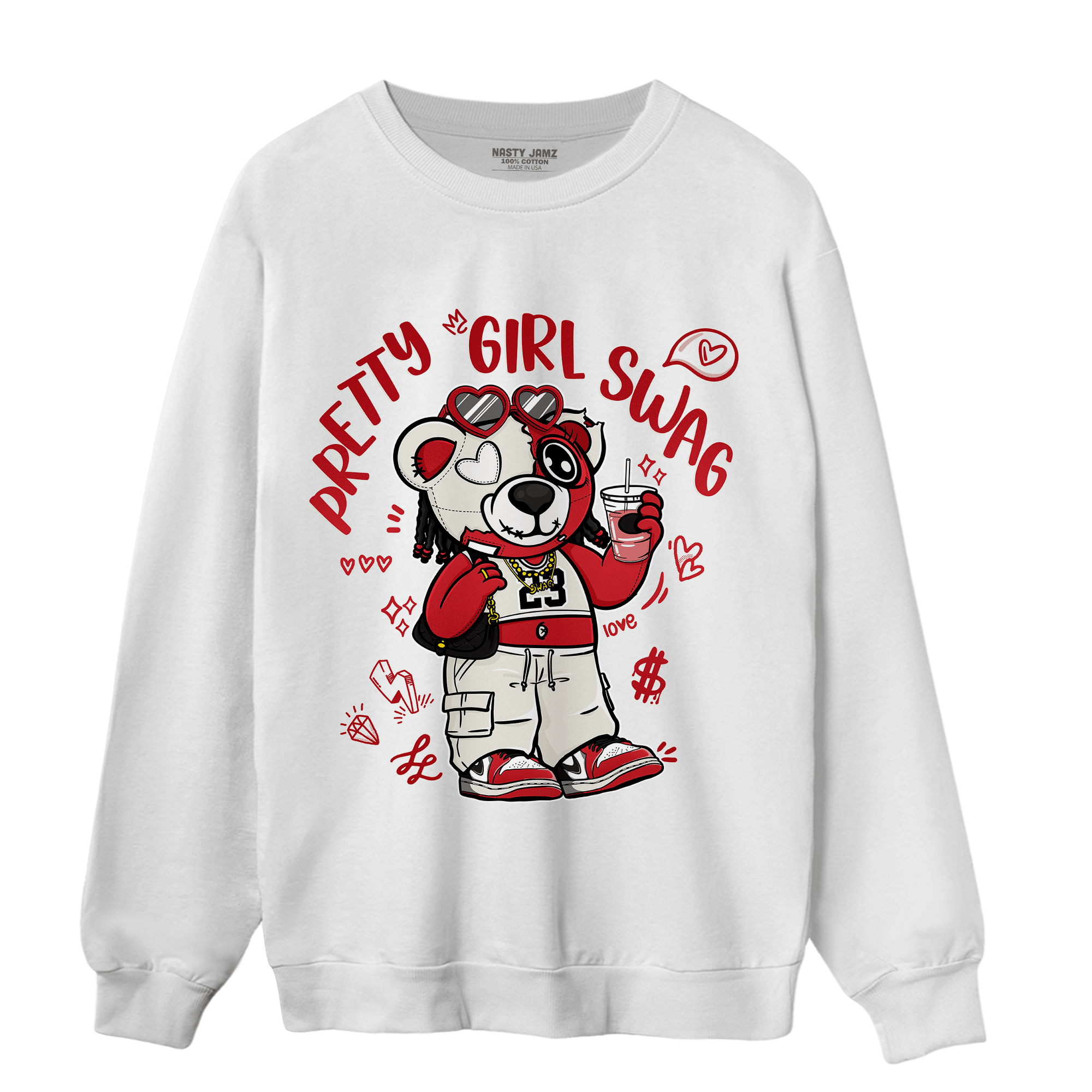 Low OG Trophy Room 1s Sweatshirt Match Pretty Girl Swag BER - NastyJamz