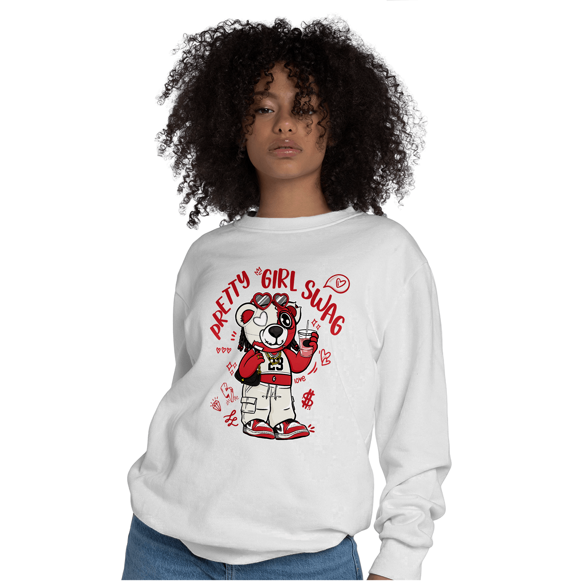 Low OG Trophy Room 1s Sweatshirt Match Pretty Girl Swag BER - NastyJamz