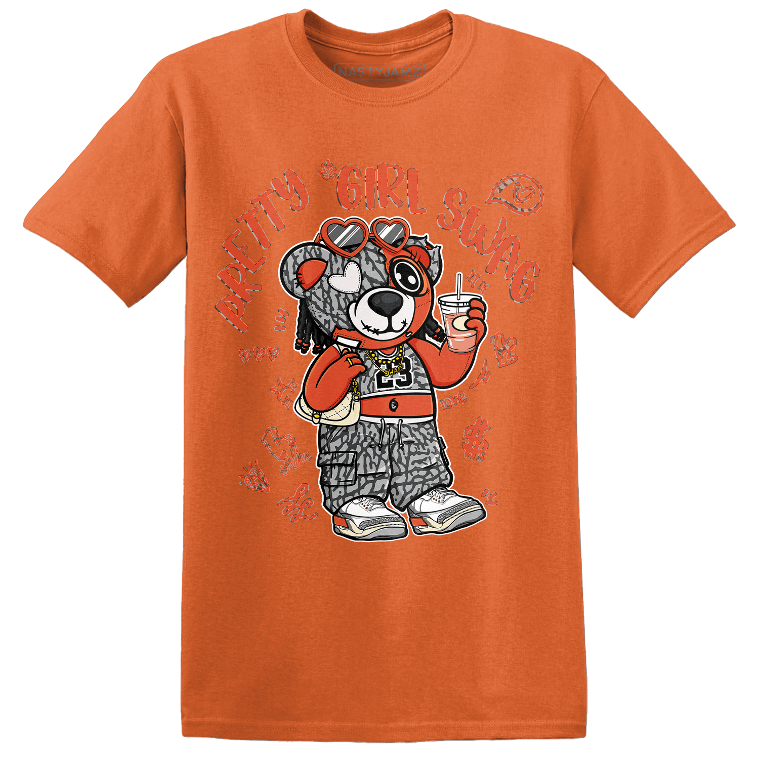 Georgia Peach 3s T Shirt Match Pretty Girl Swag BER - NastyJamz