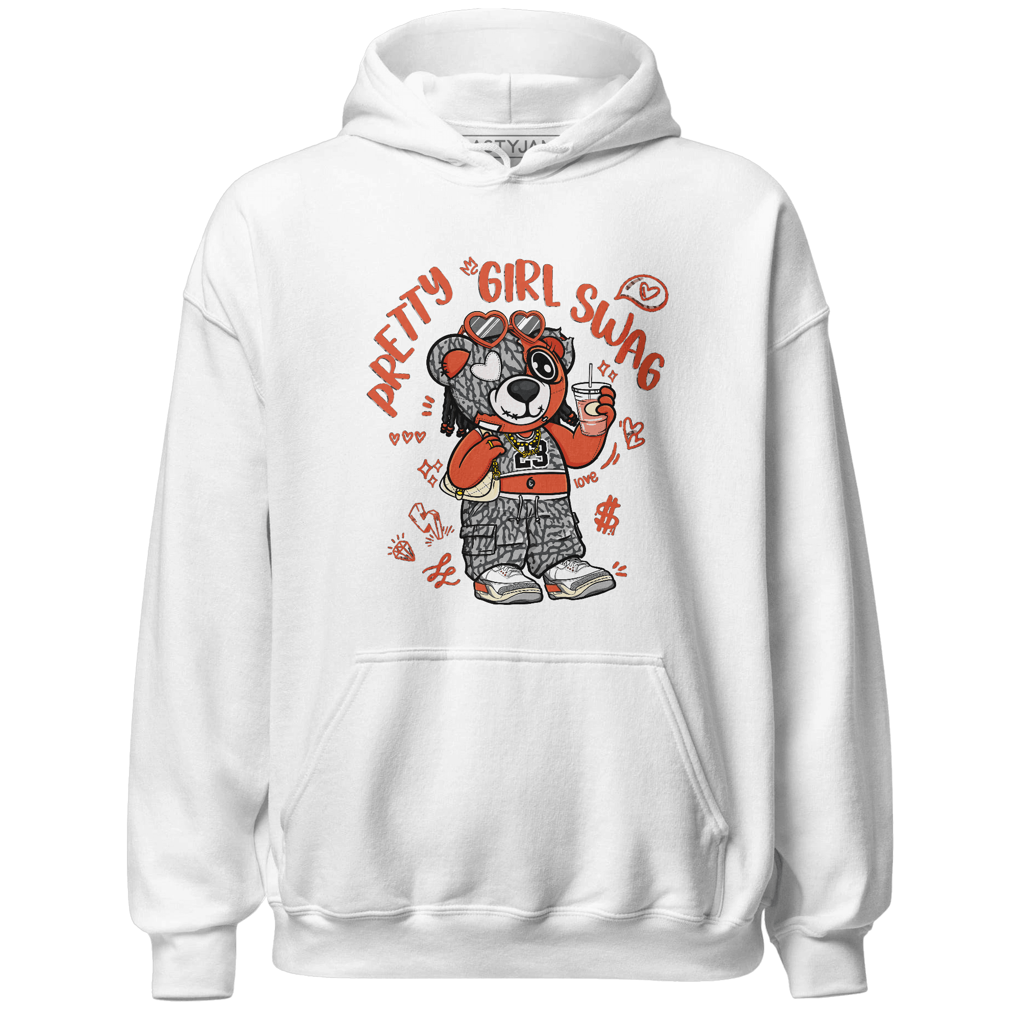 Georgia Peach 3s Hoodie Match Pretty Girl Swag BER - NastyJamz