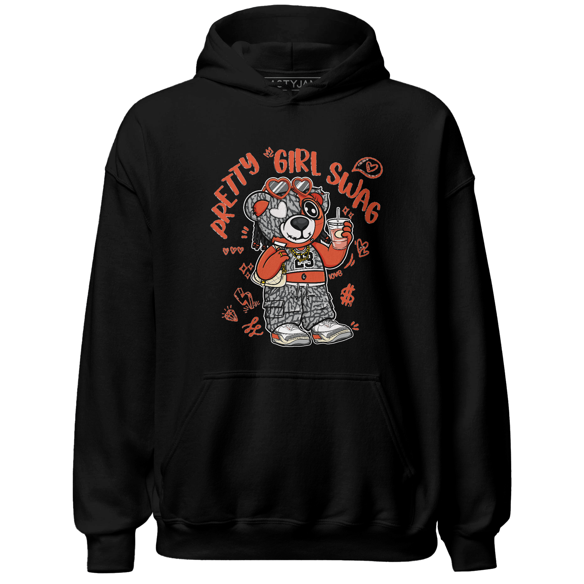 Georgia Peach 3s Hoodie Match Pretty Girl Swag BER - NastyJamz