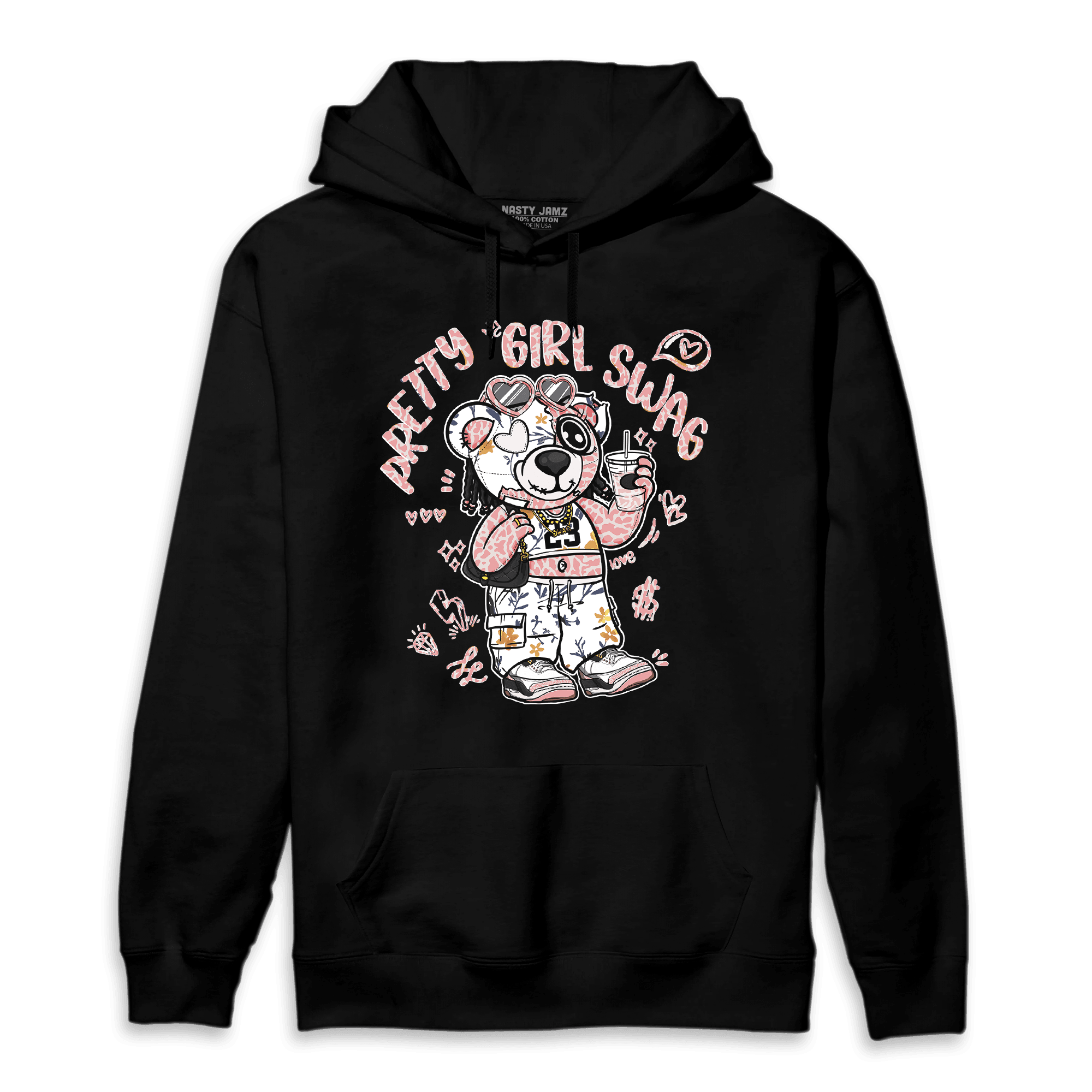 Red Stardust 3s Hoodie Match Pretty Girl Swag BER - NastyJamz