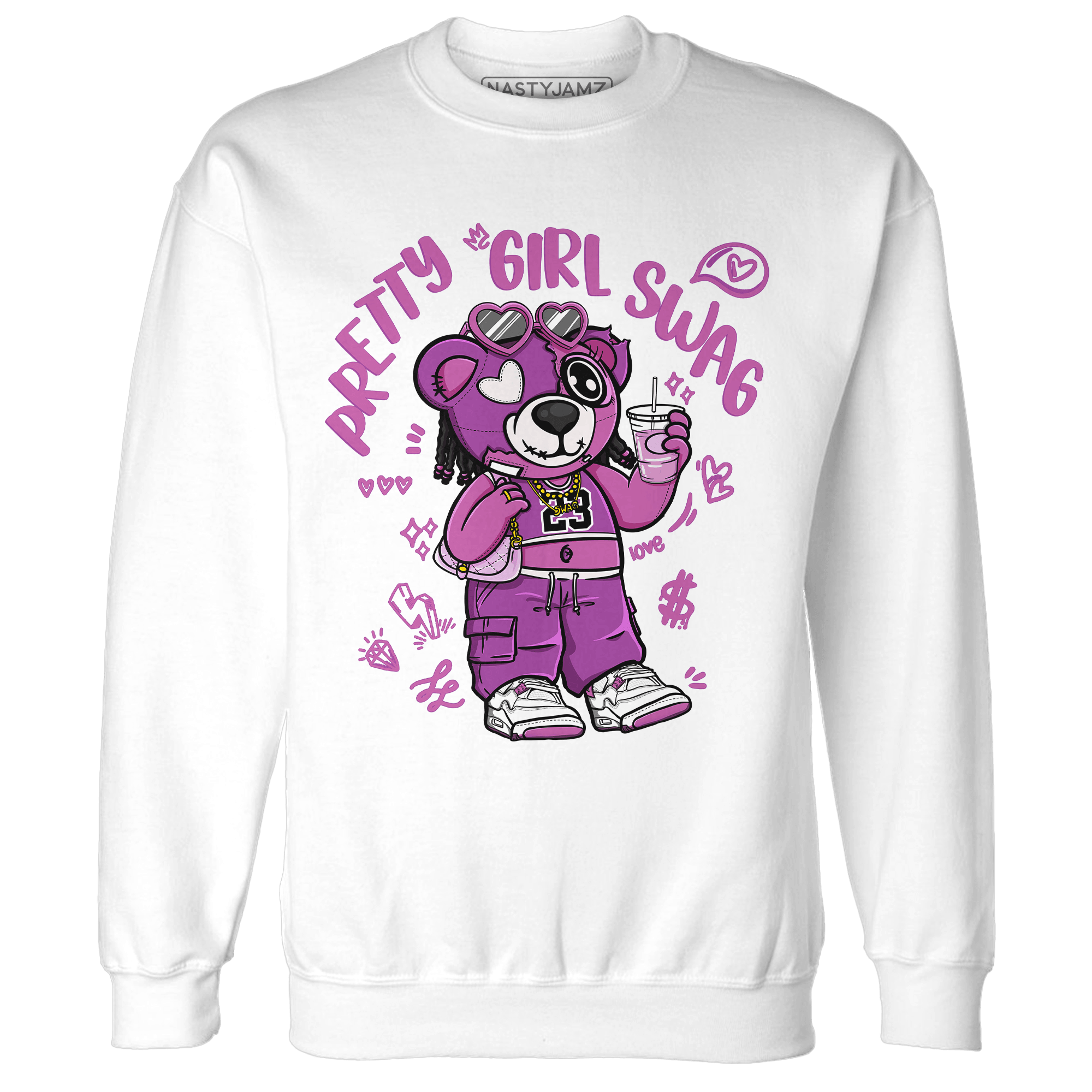 GS Hyper Violet 4s Sweatshirt Match Pretty Girl Swag BER - NastyJamz