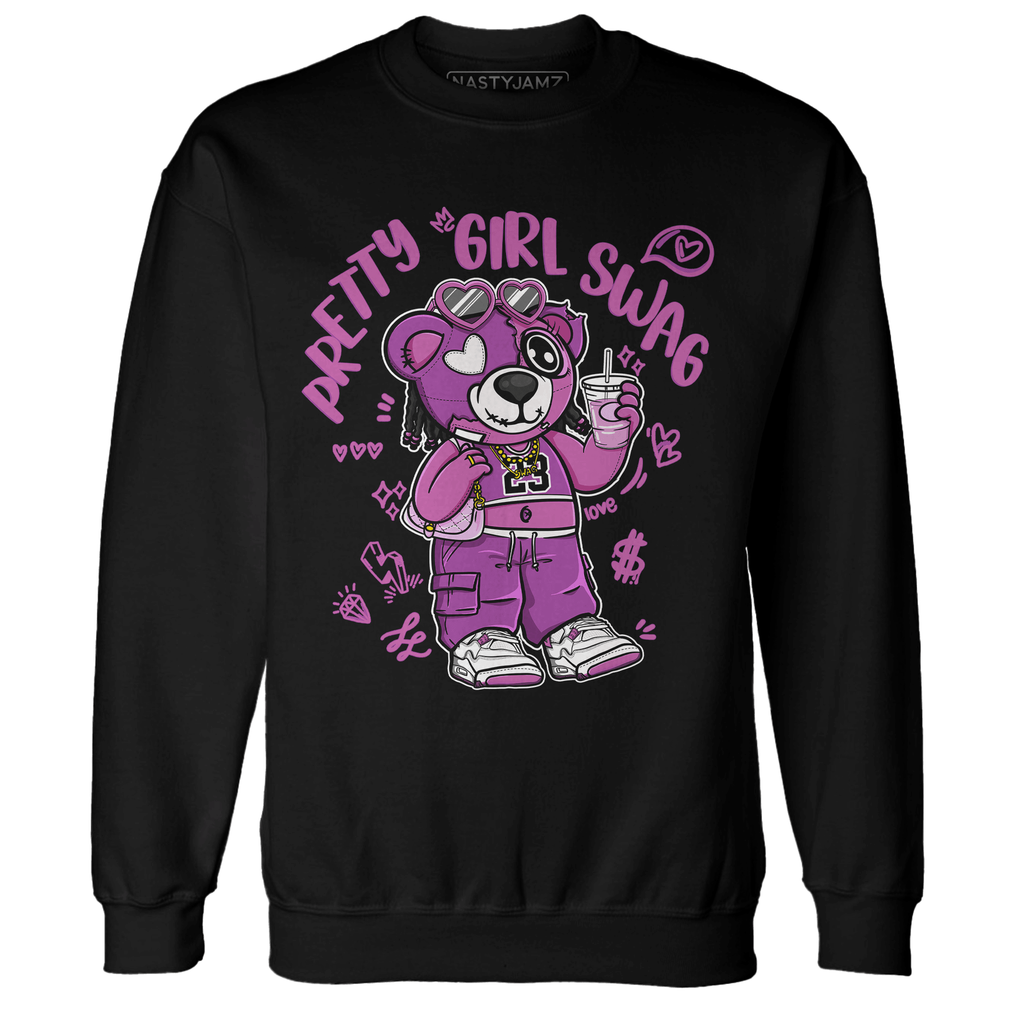 GS Hyper Violet 4s Sweatshirt Match Pretty Girl Swag BER - NastyJamz