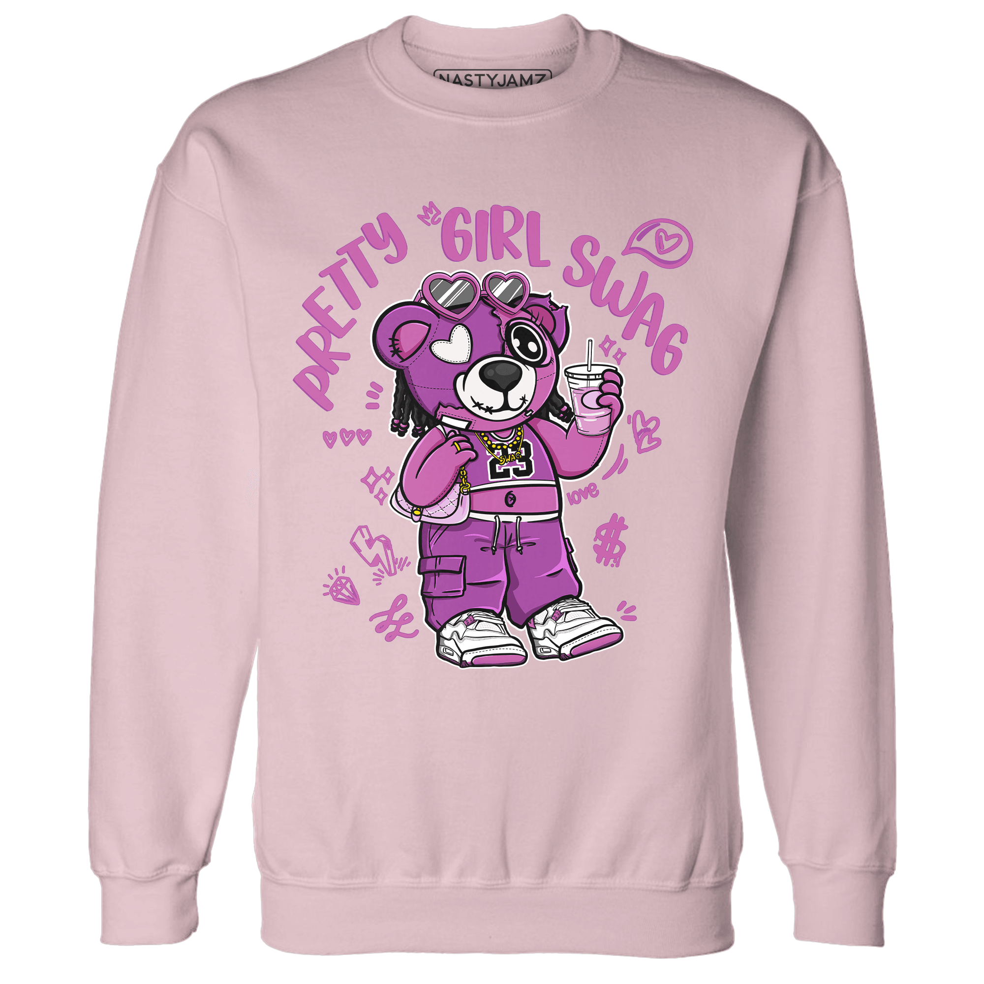 GS Hyper Violet 4s Sweatshirt Match Pretty Girl Swag BER - NastyJamz