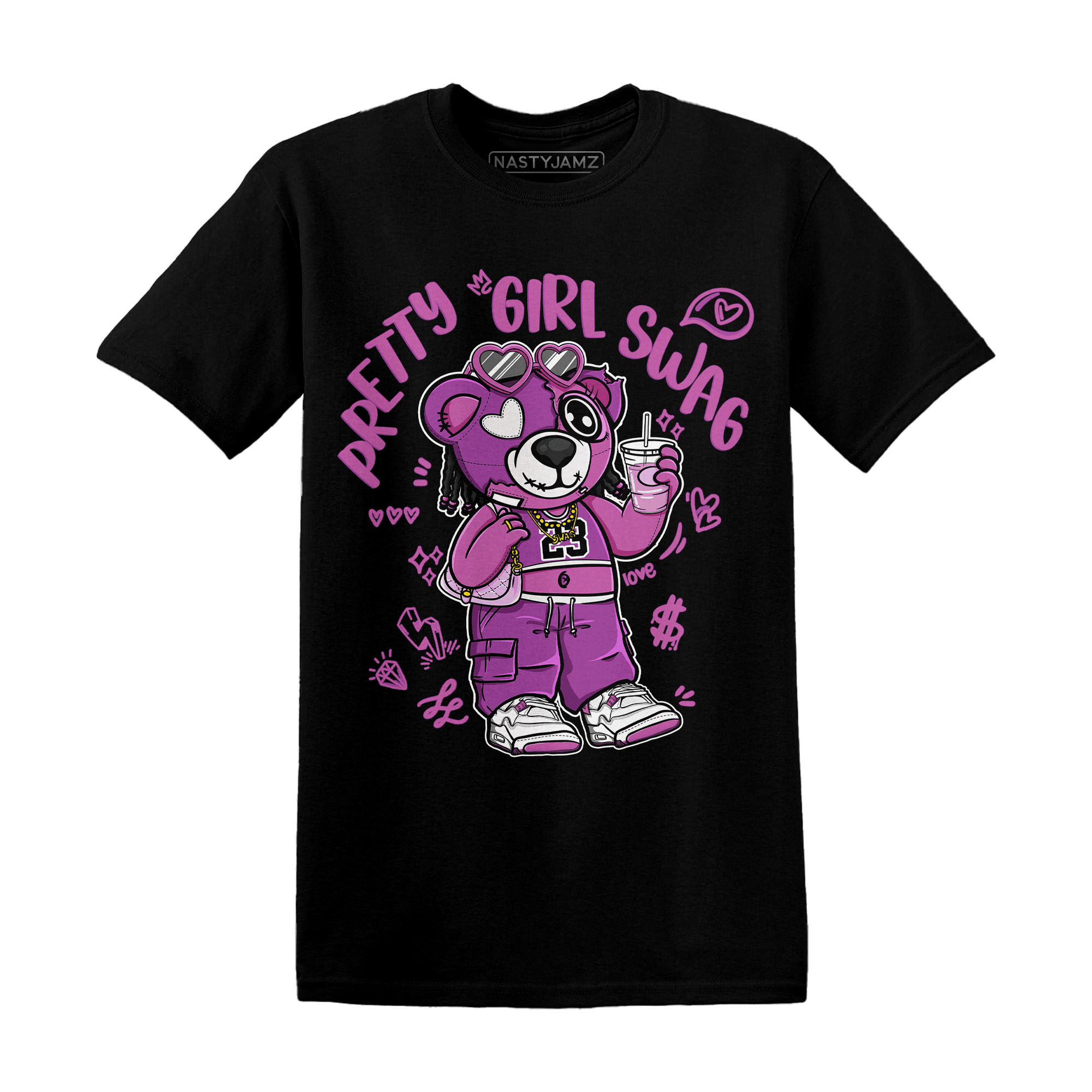 GS Hyper Violet 4s T Shirt Match Pretty Girl Swag BER - NastyJamz