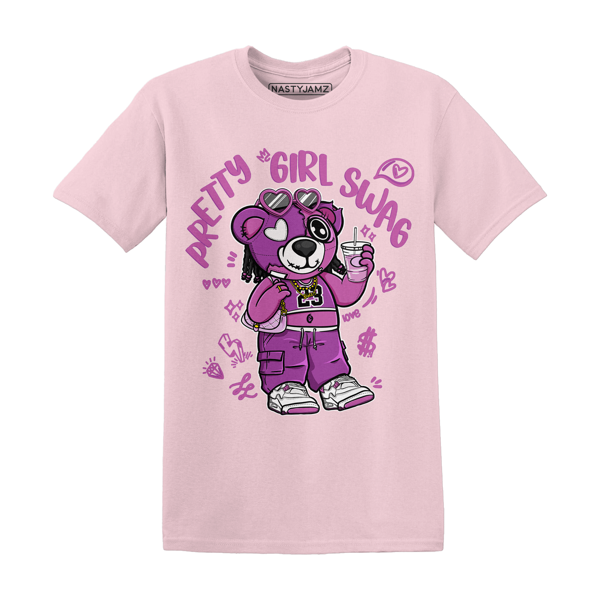 GS Hyper Violet 4s T Shirt Match Pretty Girl Swag BER - NastyJamz