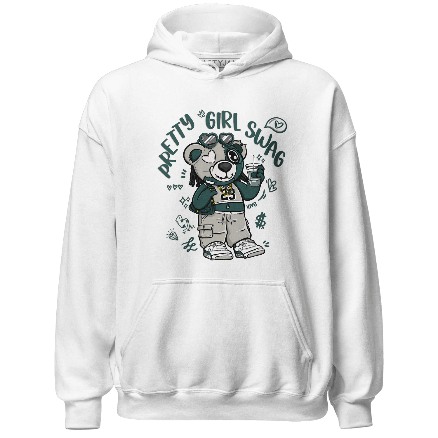 Oxidized Green 4s Hoodie Match Pretty Girl Swag BER - NastyJamz