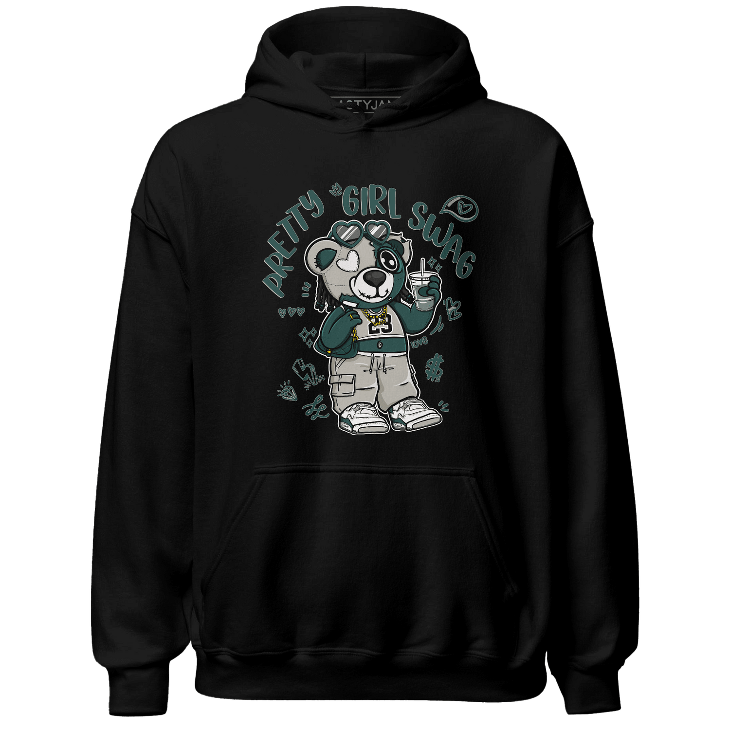 Oxidized Green 4s Hoodie Match Pretty Girl Swag BER - NastyJamz