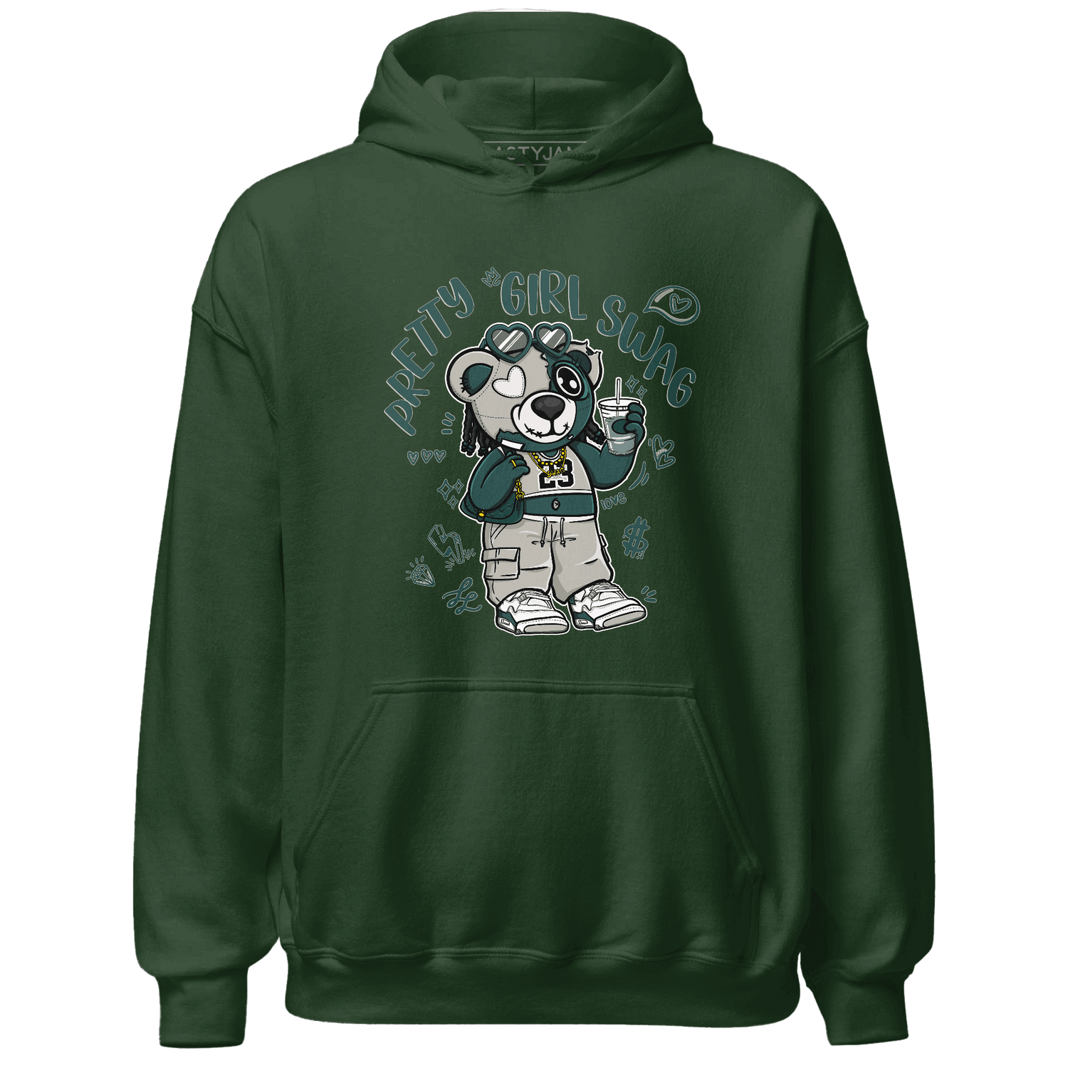 Oxidized Green 4s Hoodie Match Pretty Girl Swag BER - NastyJamz
