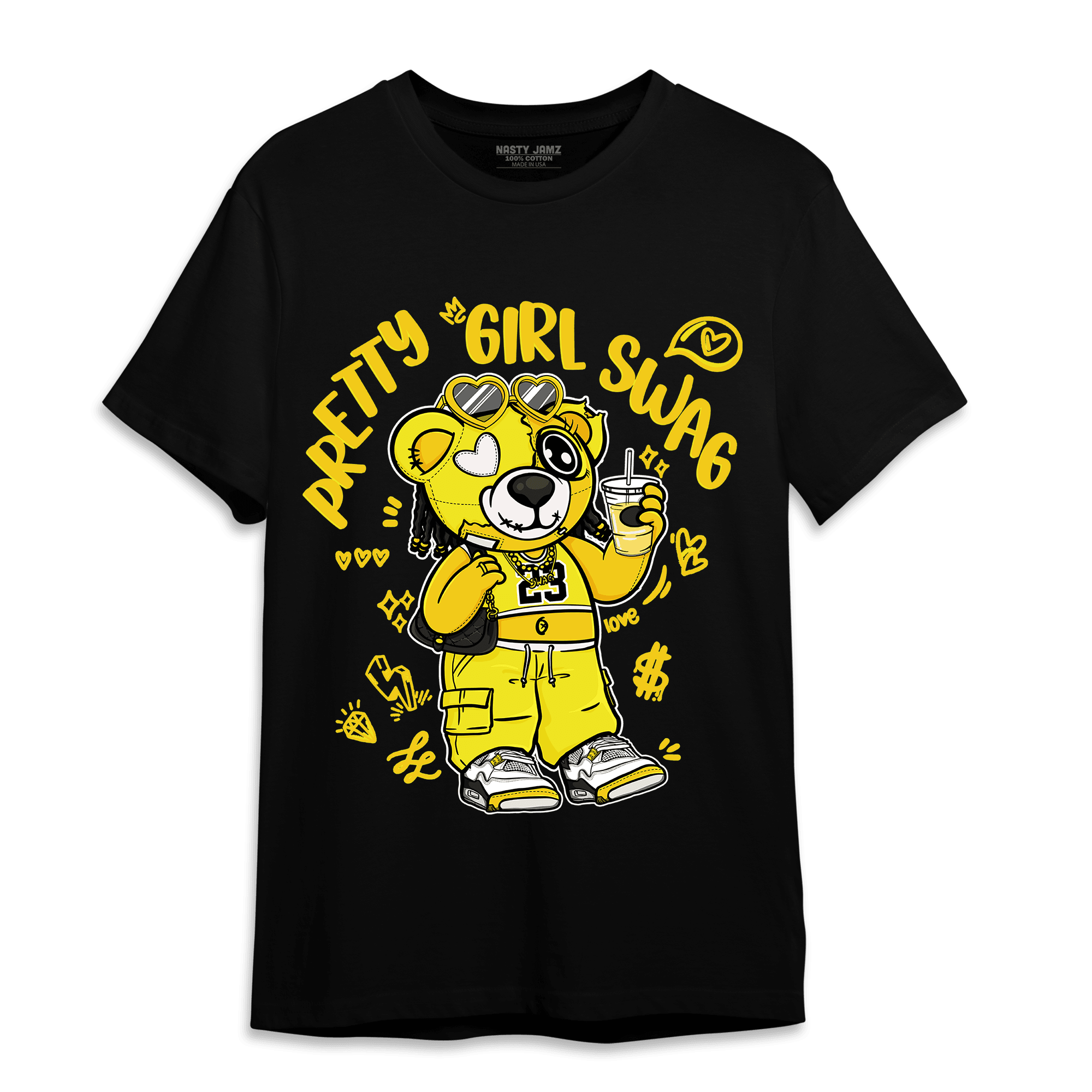Vivid Sulfur 4s T Shirt Match Pretty Girl Swag BER - NastyJamz