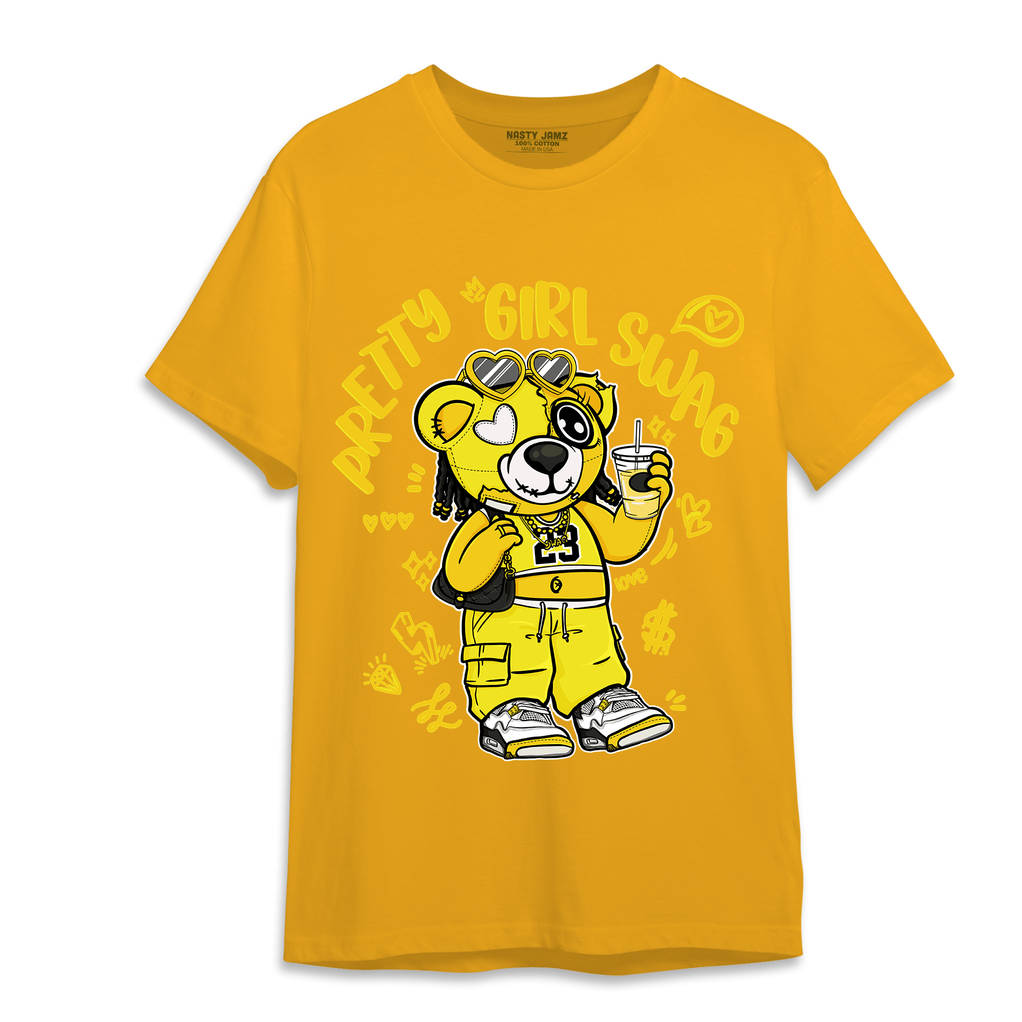 Vivid Sulfur 4s T Shirt Match Pretty Girl Swag BER - NastyJamz