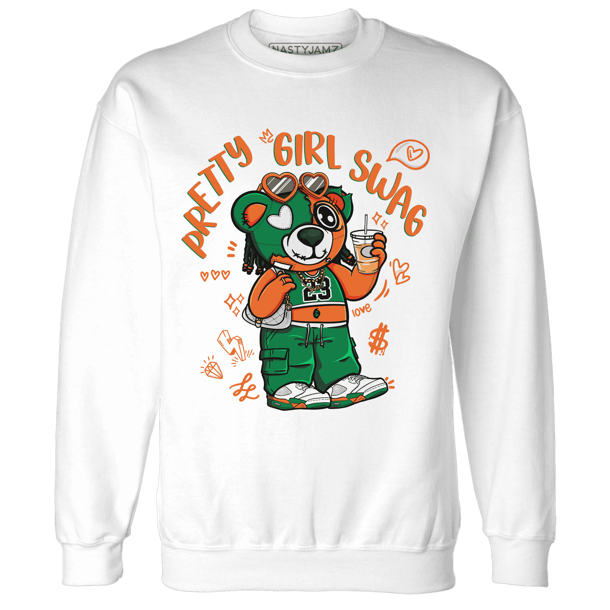 MAM Hurricanes 5s Sweatshirt Match Pretty Girl Swag BER - NastyJamz