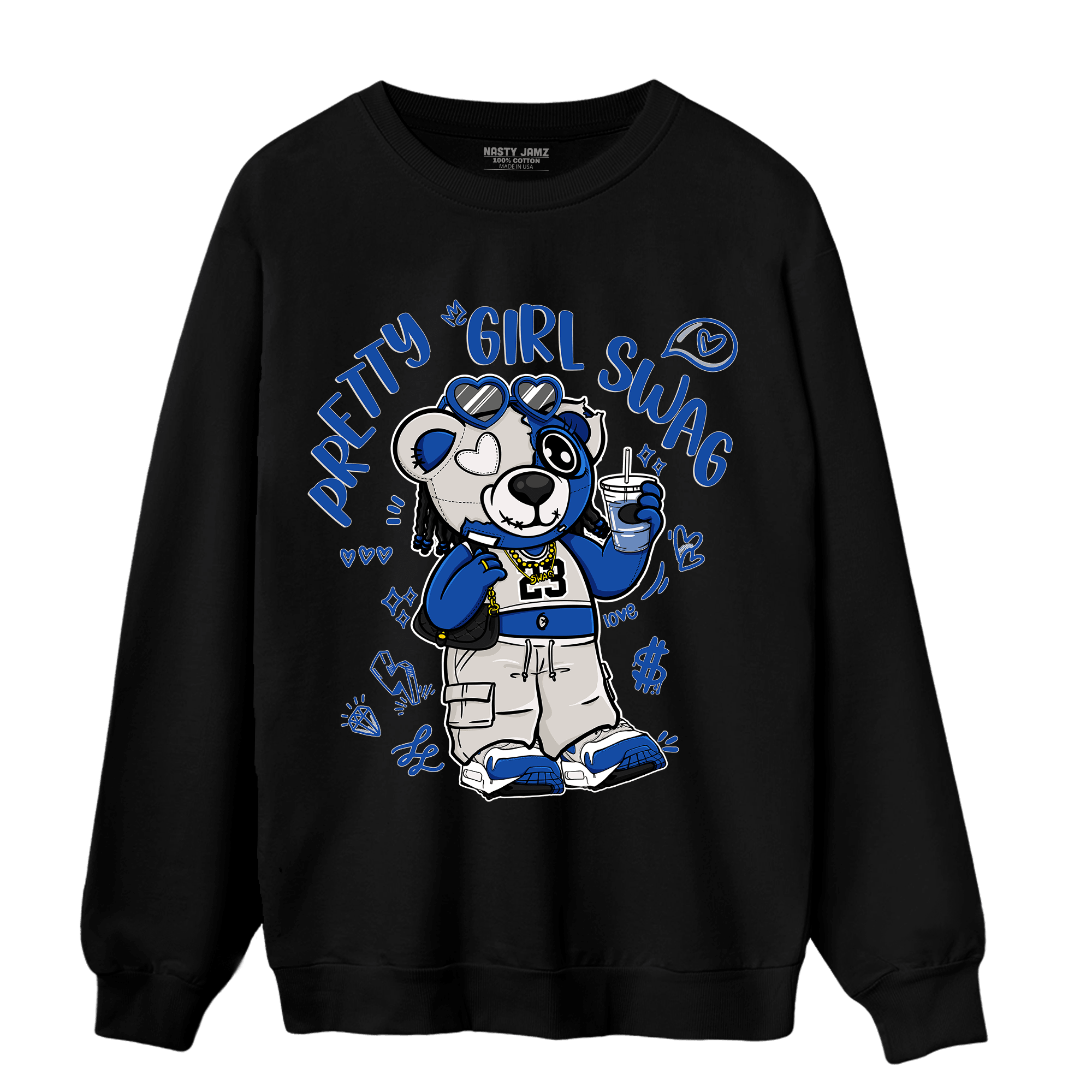 Air Max 1 86 Royal Sweatshirt Match Pretty Girl Swag BER - NastyJamz