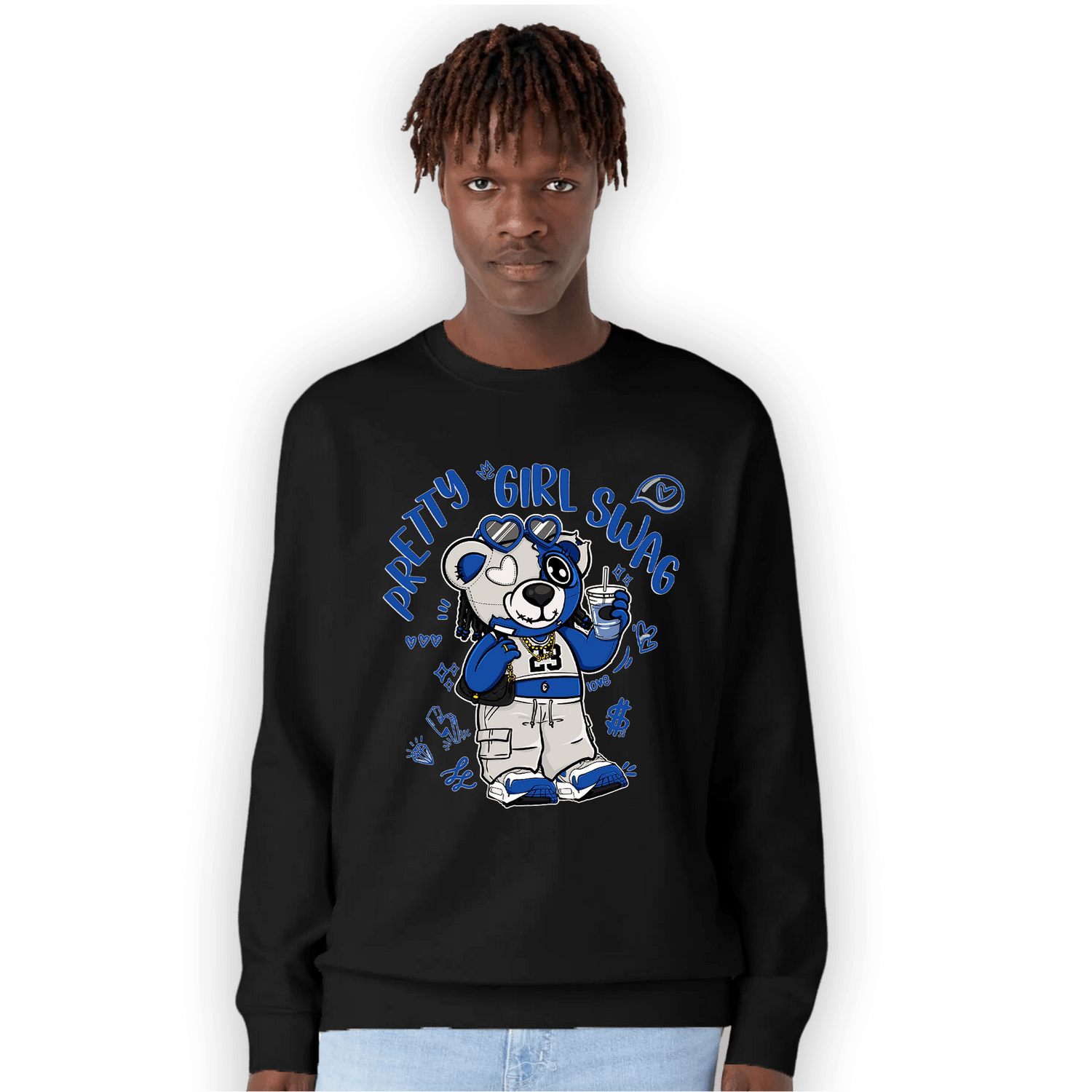 Air Max 1 86 Royal Sweatshirt Match Pretty Girl Swag BER - NastyJamz