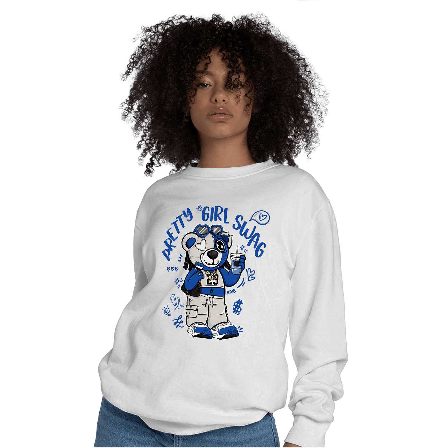 Air Max 1 86 Royal Sweatshirt Match Pretty Girl Swag BER - NastyJamz