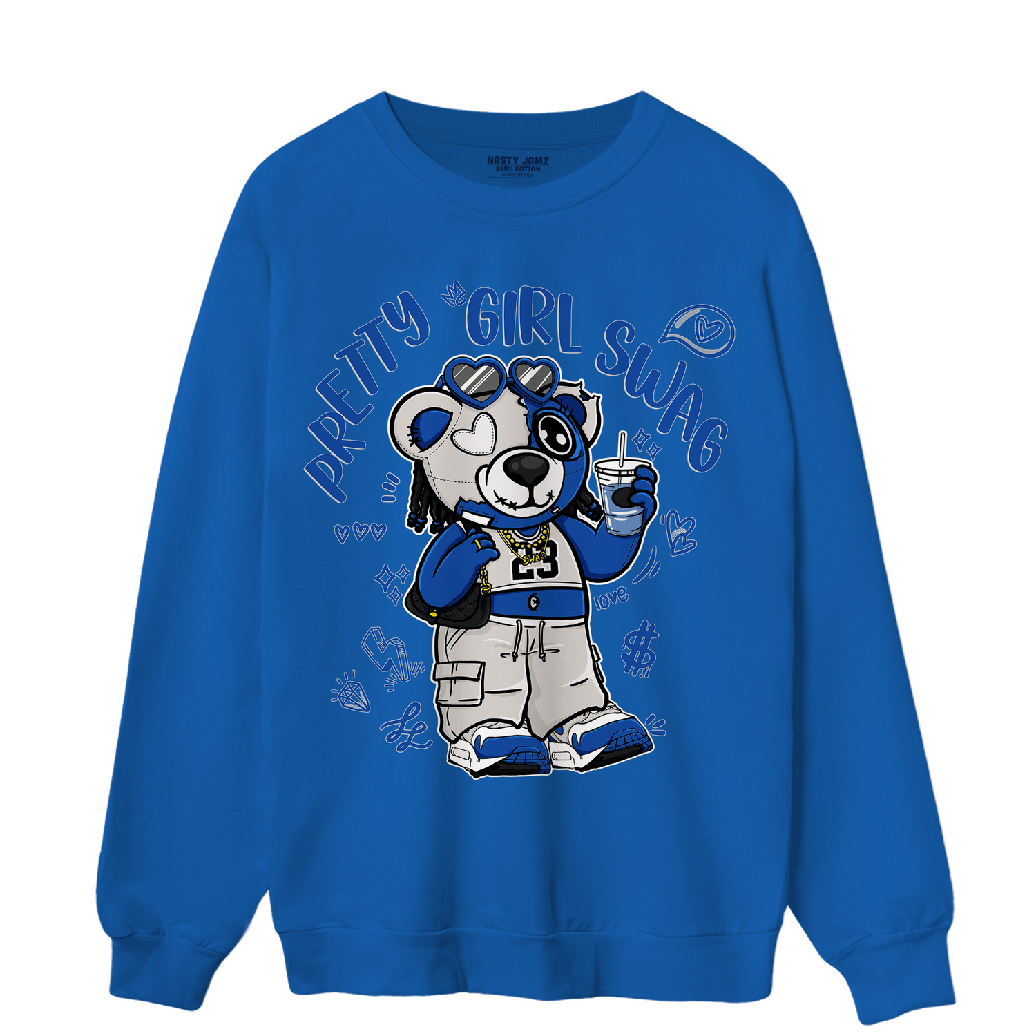 Air Max 1 86 Royal Sweatshirt Match Pretty Girl Swag BER - NastyJamz