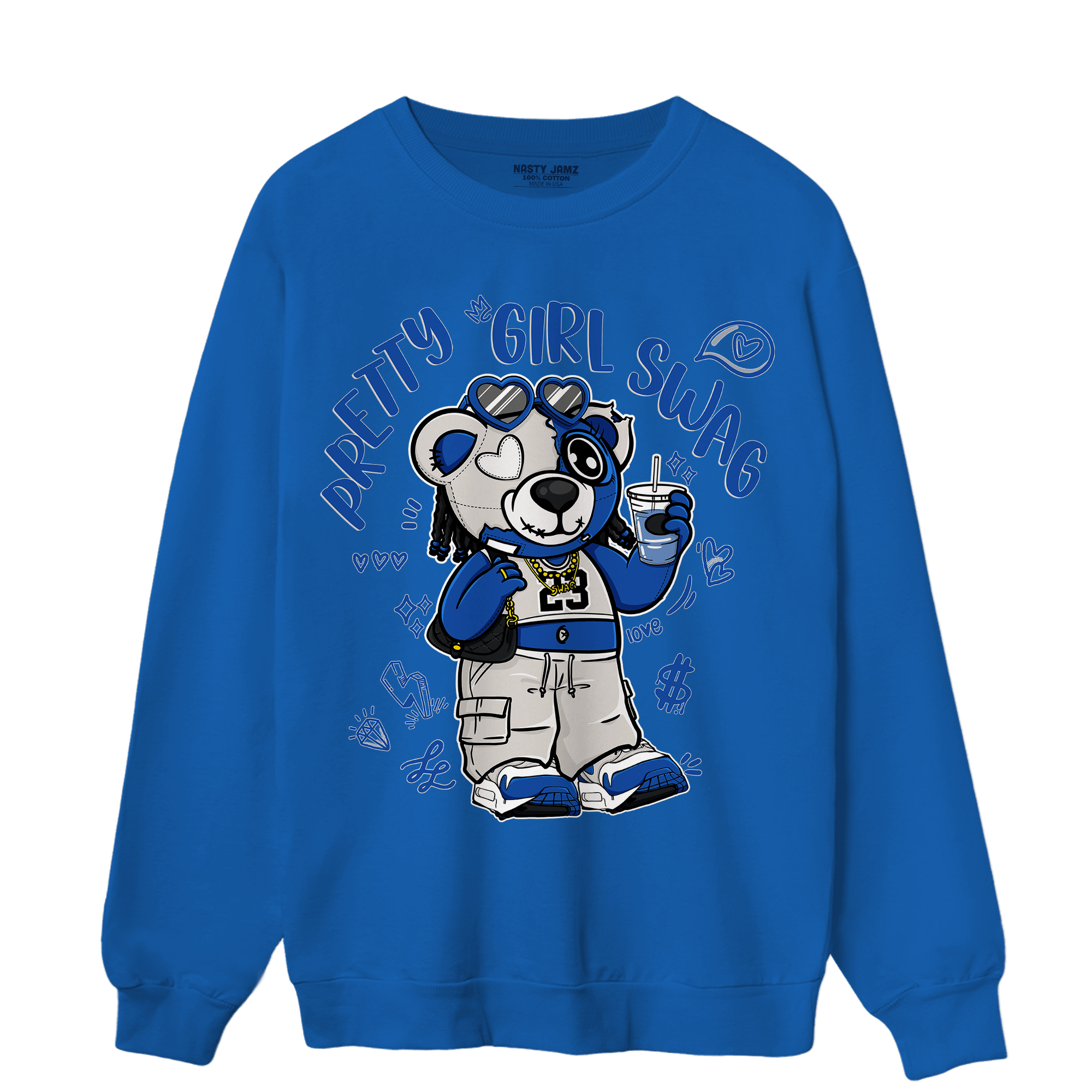 Air Max 1 86 Royal Sweatshirt Match Pretty Girl Swag BER - NastyJamz