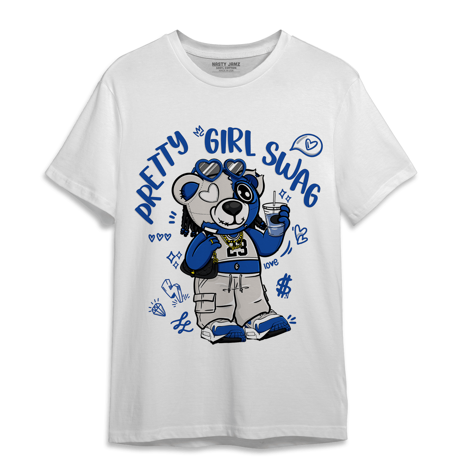 Air Max 1 86 Royal T Shirt Match Pretty Girl Swag BER - NastyJamz