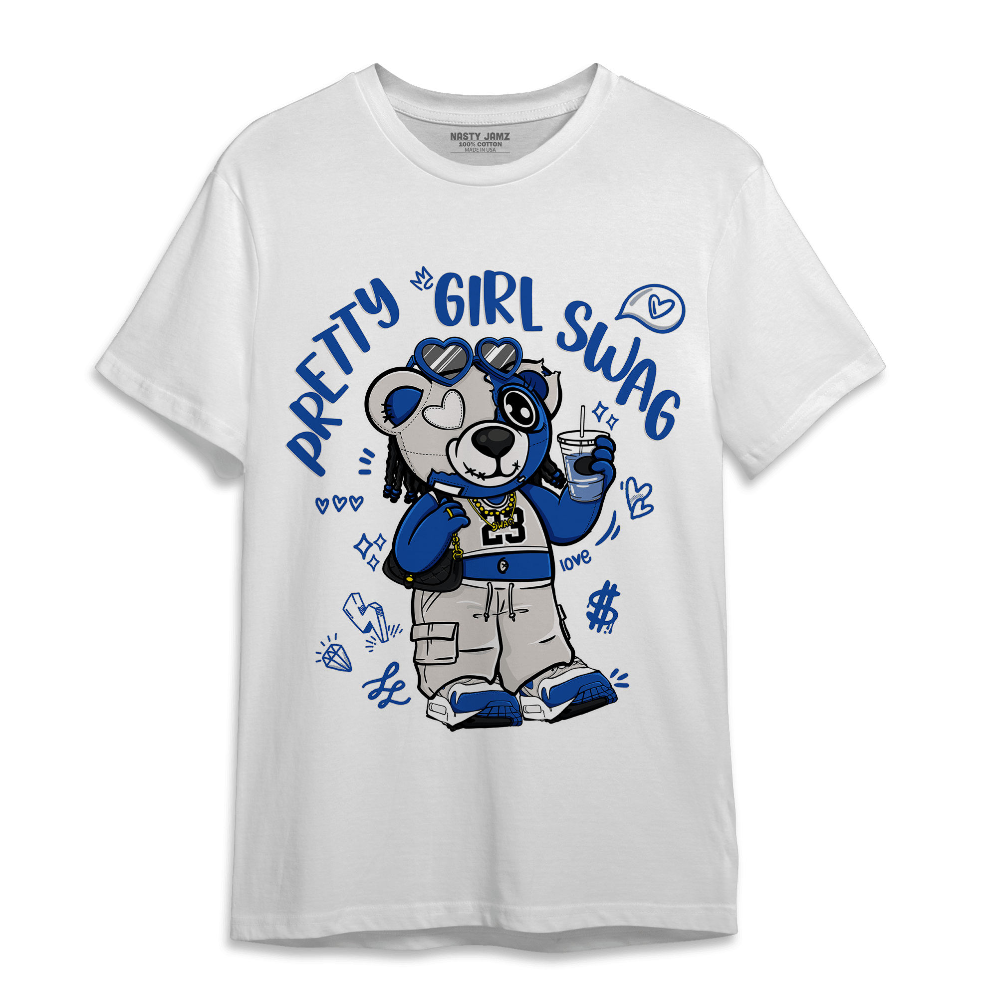 Air Max 1 86 Royal T Shirt Match Pretty Girl Swag BER - NastyJamz