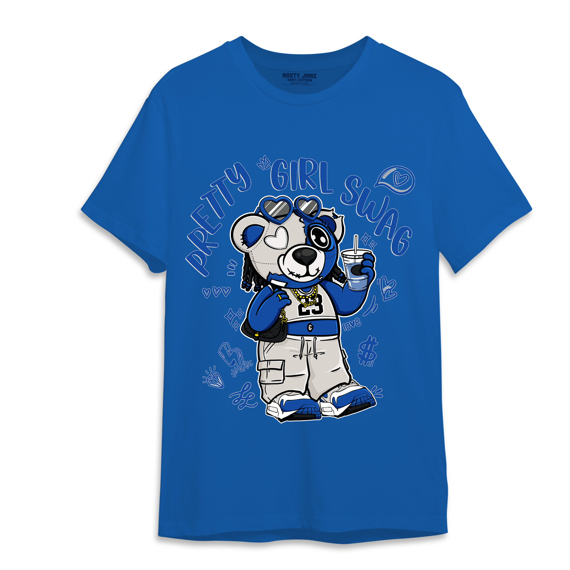 Air Max 1 86 Royal T Shirt Match Pretty Girl Swag BER - NastyJamz