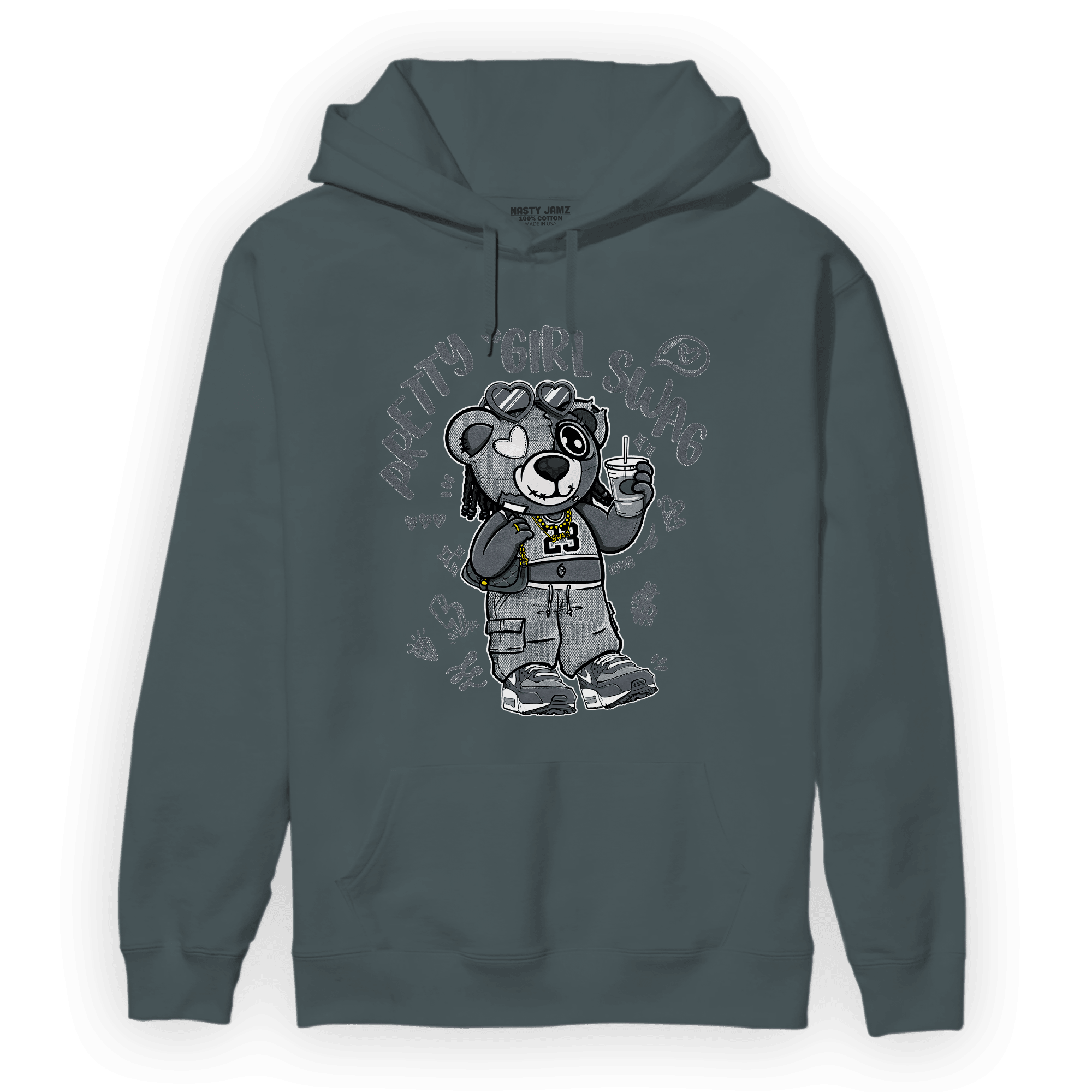 Air Max 90 Iron Grey Hoodie Match Pretty Girl Swag BER - NastyJamz