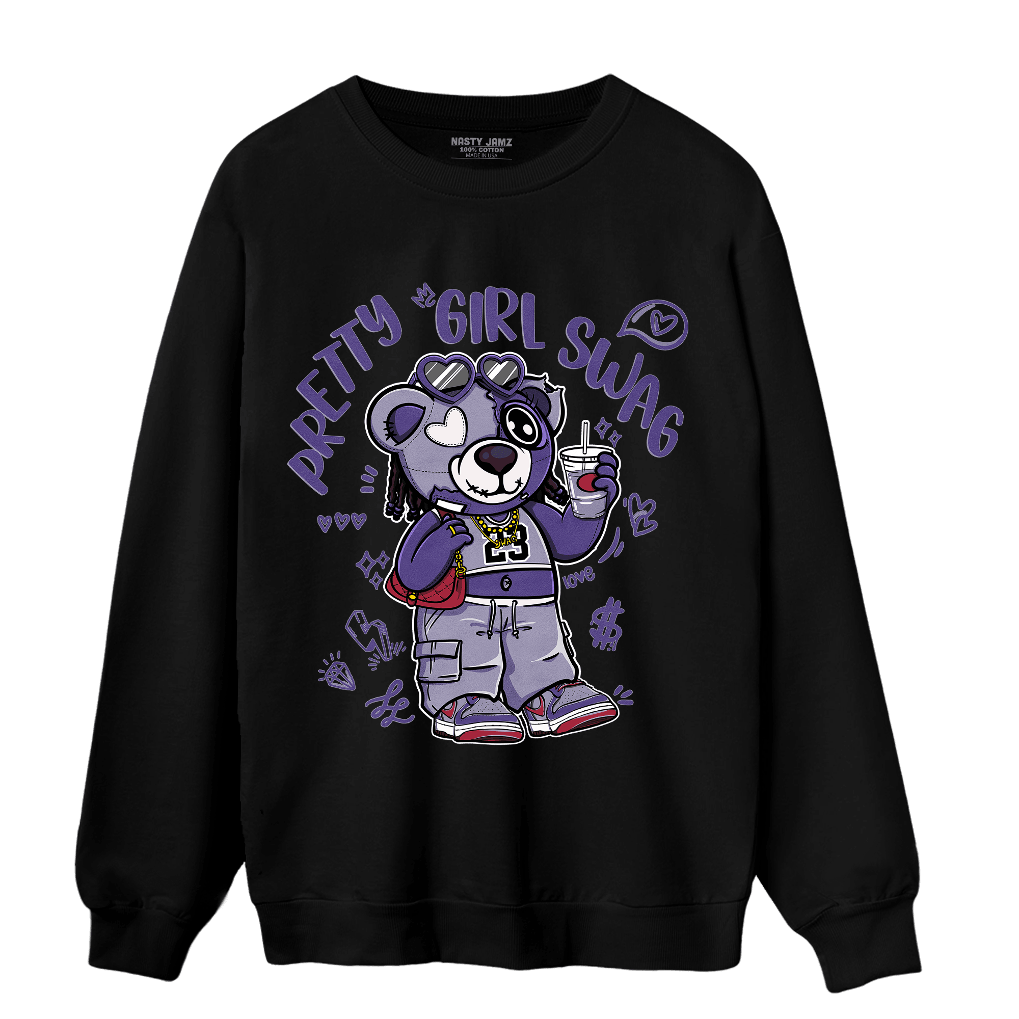 Dunk Low Plum Sweatshirt Match Pretty Girl Swag BER - NastyJamz