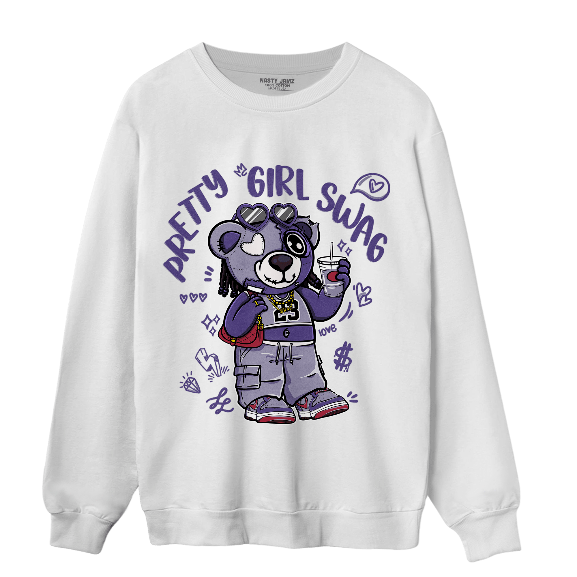 Dunk Low Plum Sweatshirt Match Pretty Girl Swag BER - NastyJamz