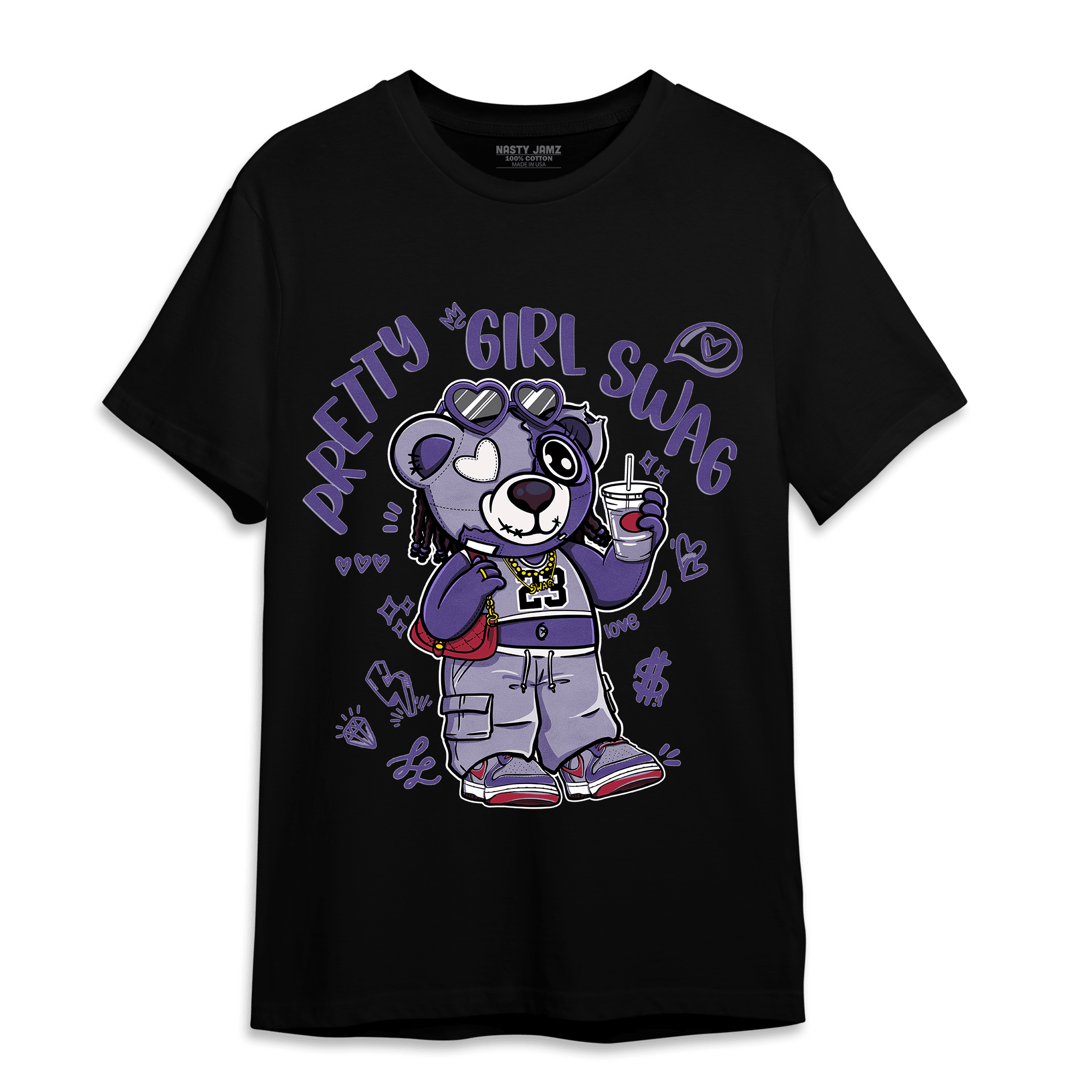 Dunk Low Plum T Shirt Match Pretty Girl Swag BER - NastyJamz