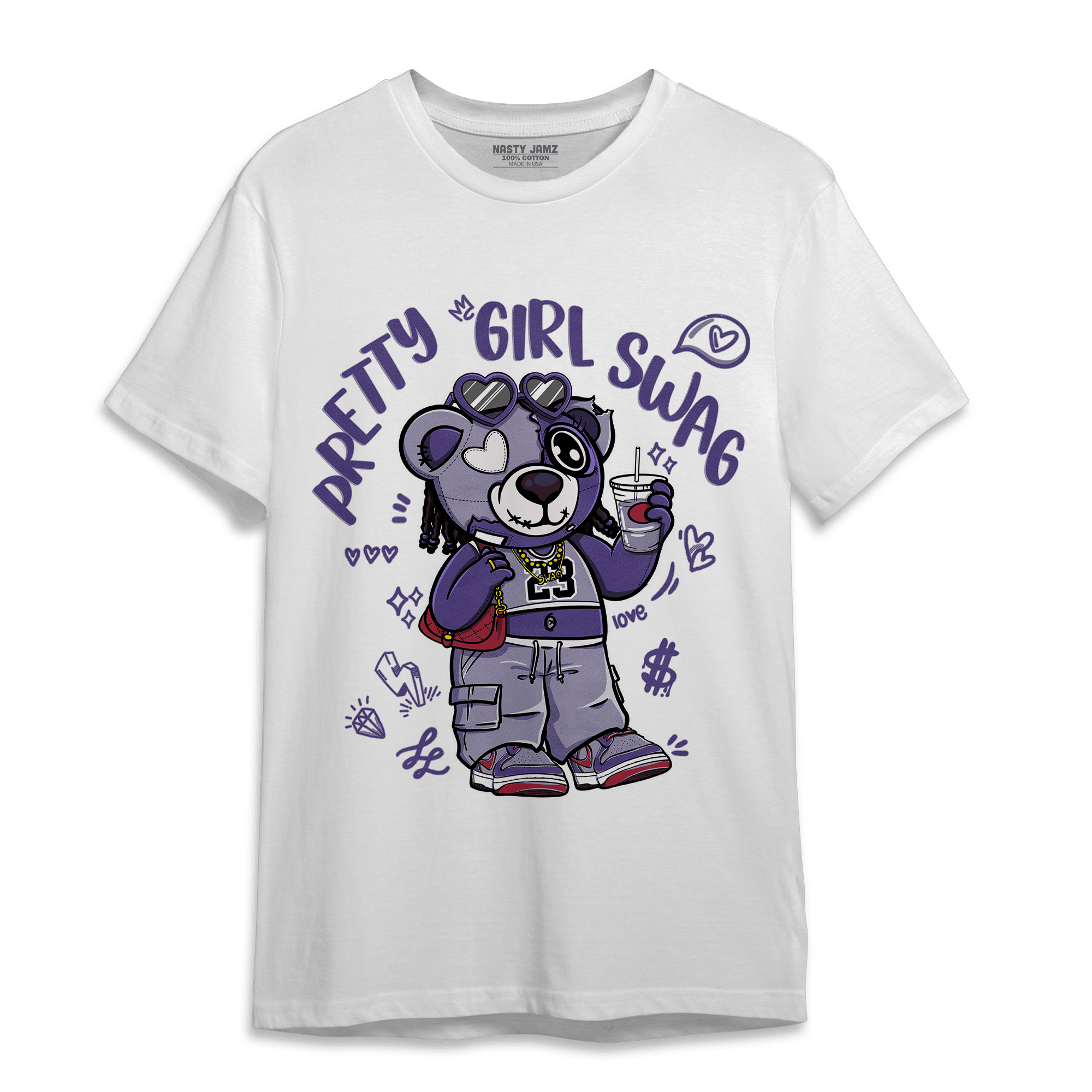 Dunk Low Plum T Shirt Match Pretty Girl Swag BER - NastyJamz