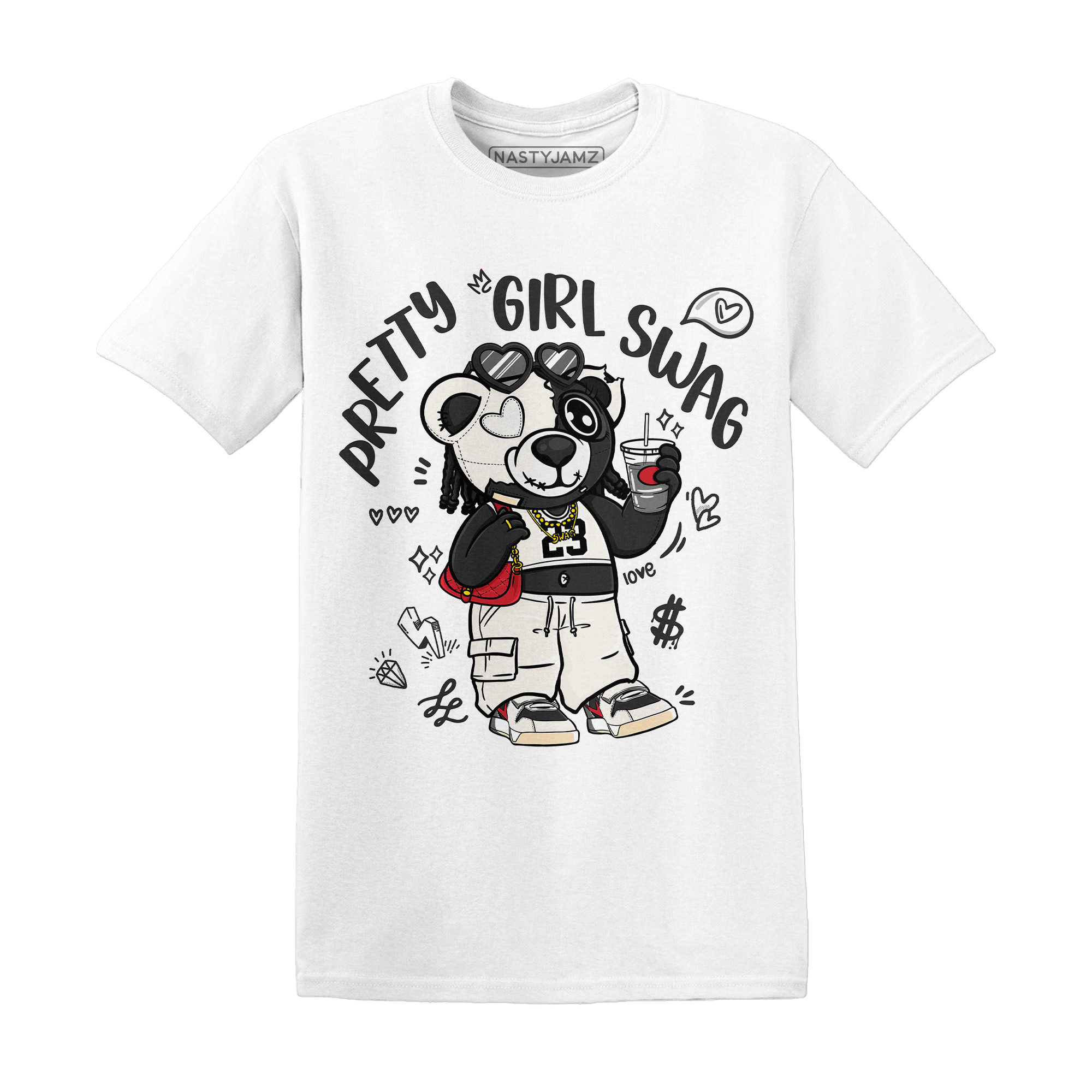 Jumman Jack University Red T Shirt Match Pretty Girl Swag BER - NastyJamz