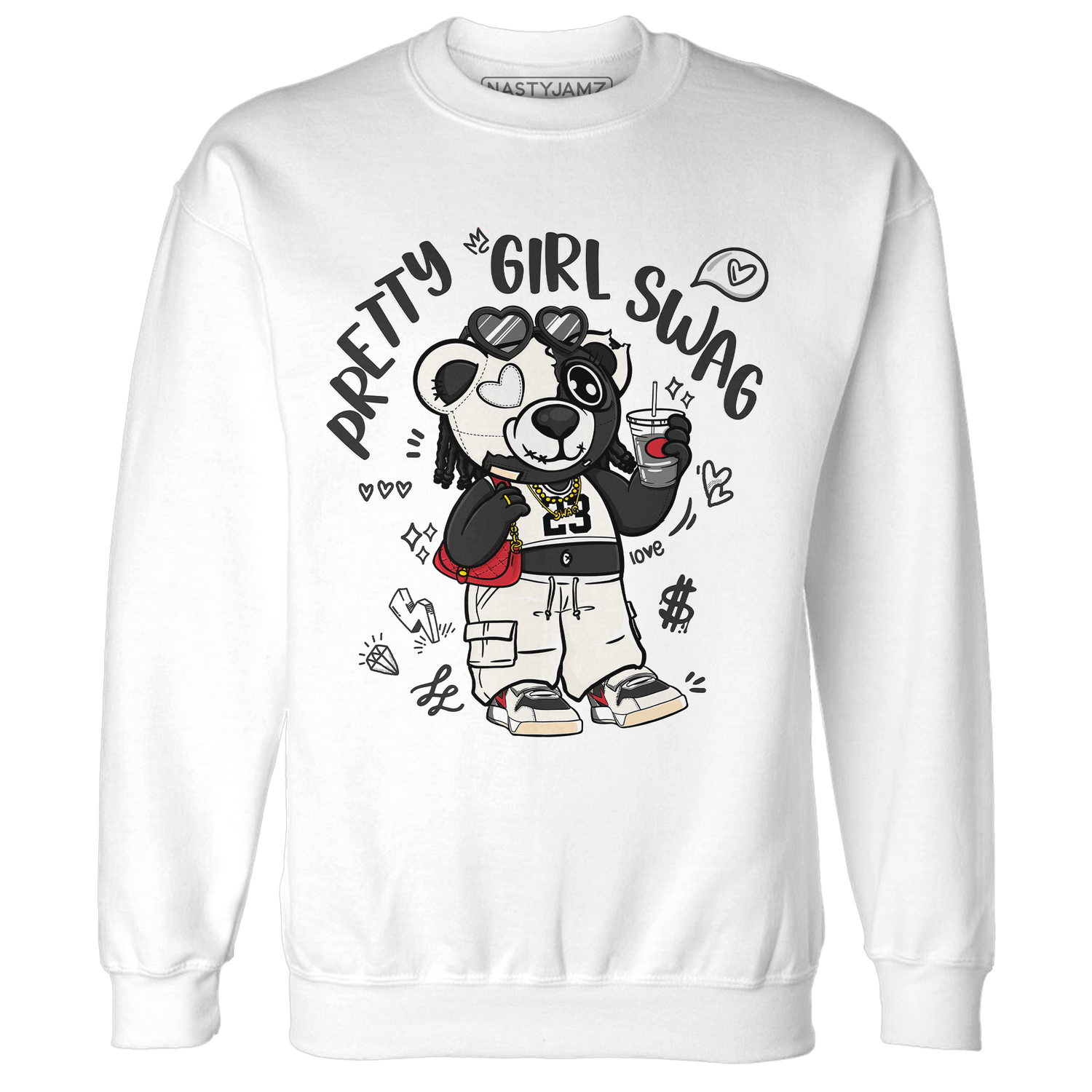 Jumman Jack University Red Sweatshirt Match Pretty Girl Swag BER - NastyJamz