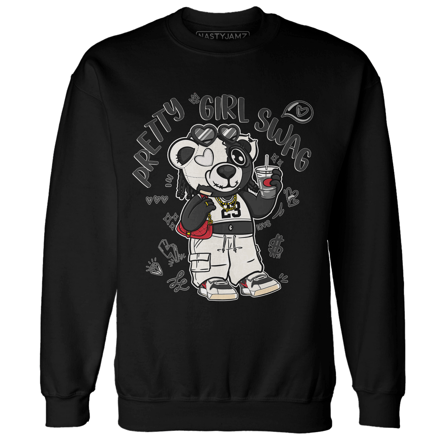 Jumman Jack University Red Sweatshirt Match Pretty Girl Swag BER - NastyJamz