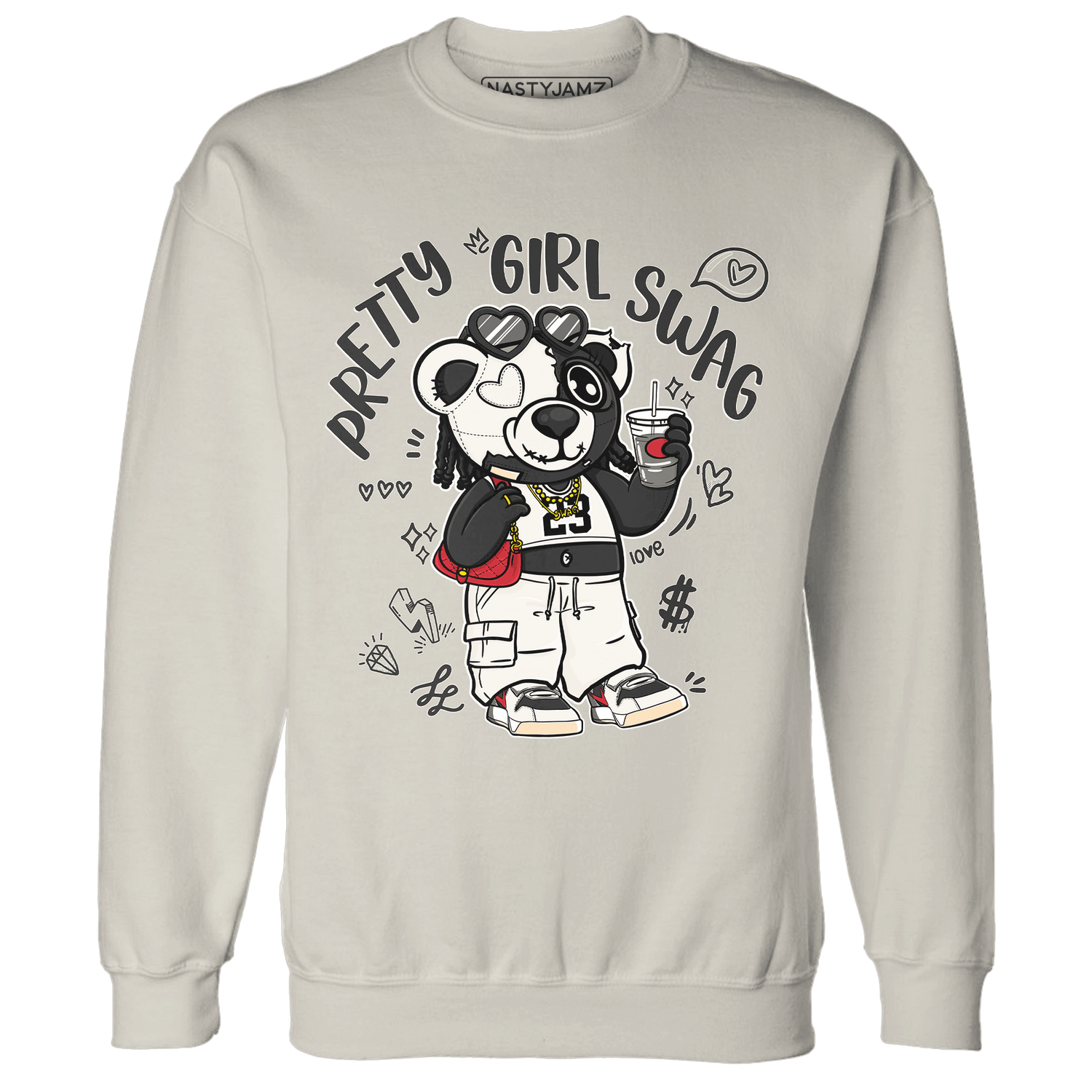 Jumman Jack University Red Sweatshirt Match Pretty Girl Swag BER - NastyJamz