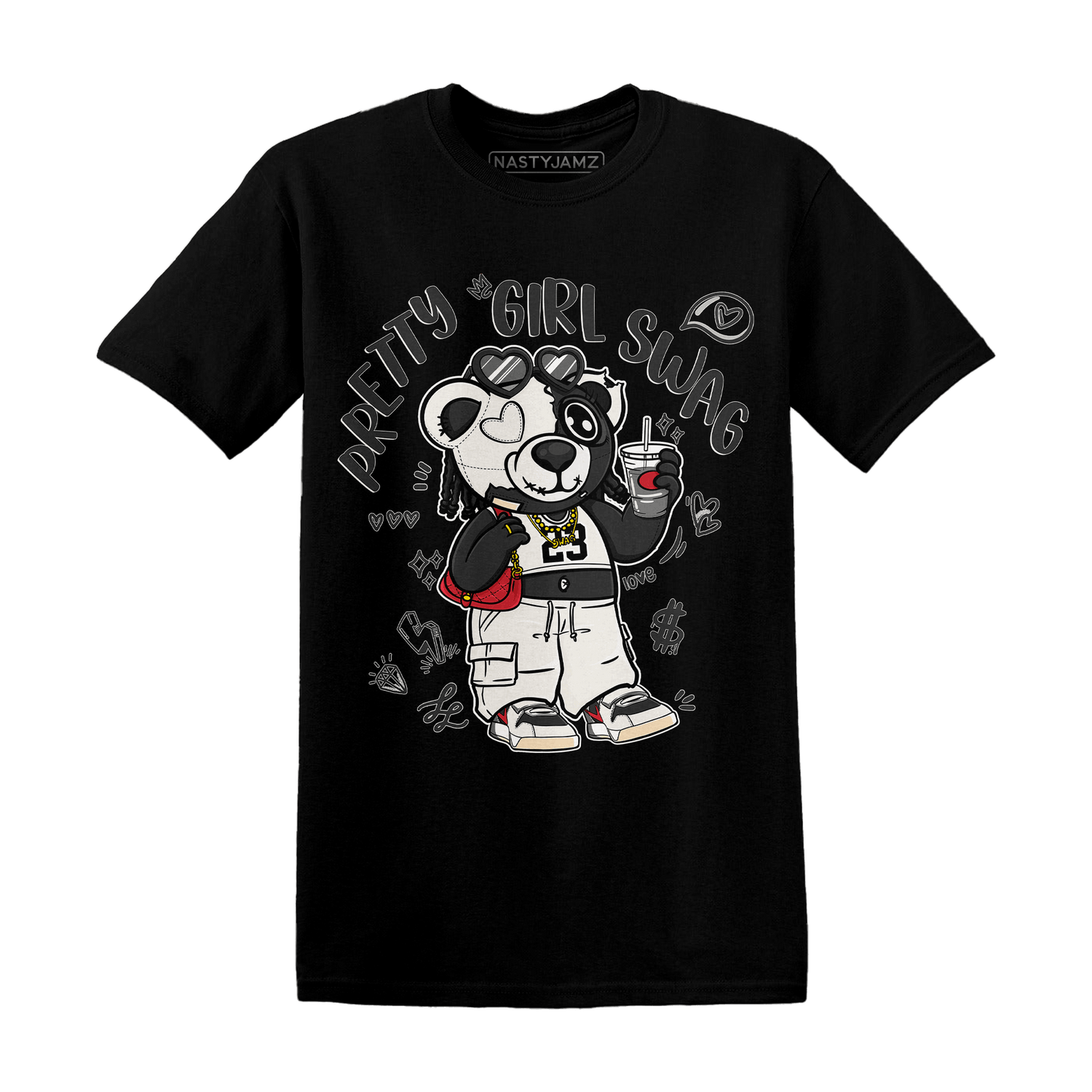 Jumman Jack University Red T Shirt Match Pretty Girl Swag BER - NastyJamz