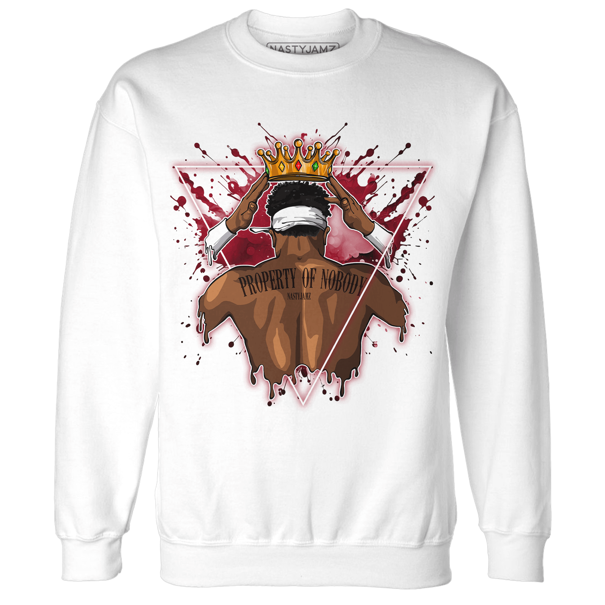 Retro Red Taxi 12s Sweatshirt Match Property Of Nobody - NastyJamz