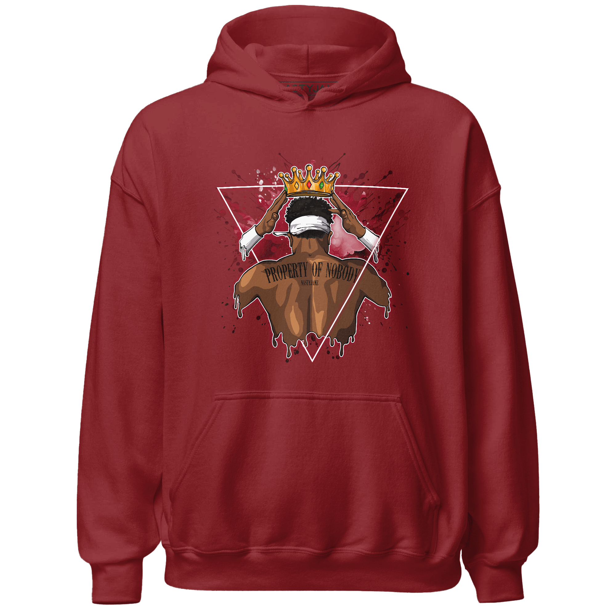 Retro Red Taxi 12s Hoodie Match Property Of Nobody - NastyJamz