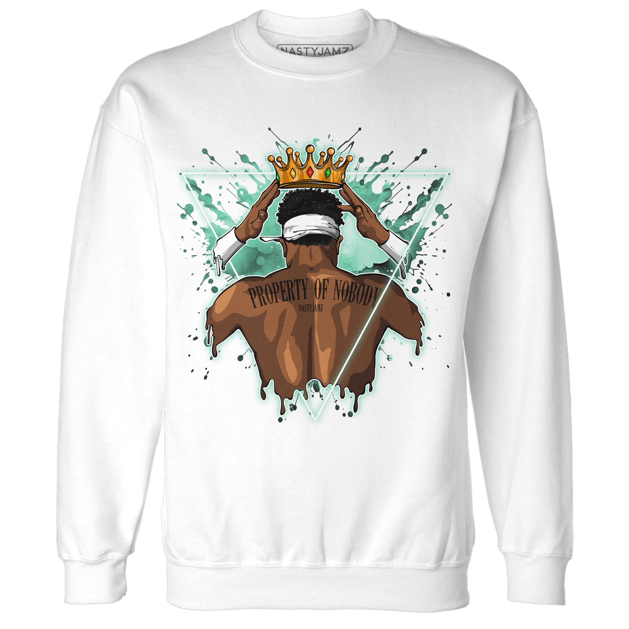 High OG Green Glow 1s Sweatshirt Match Property Of Nobody - NastyJamz
