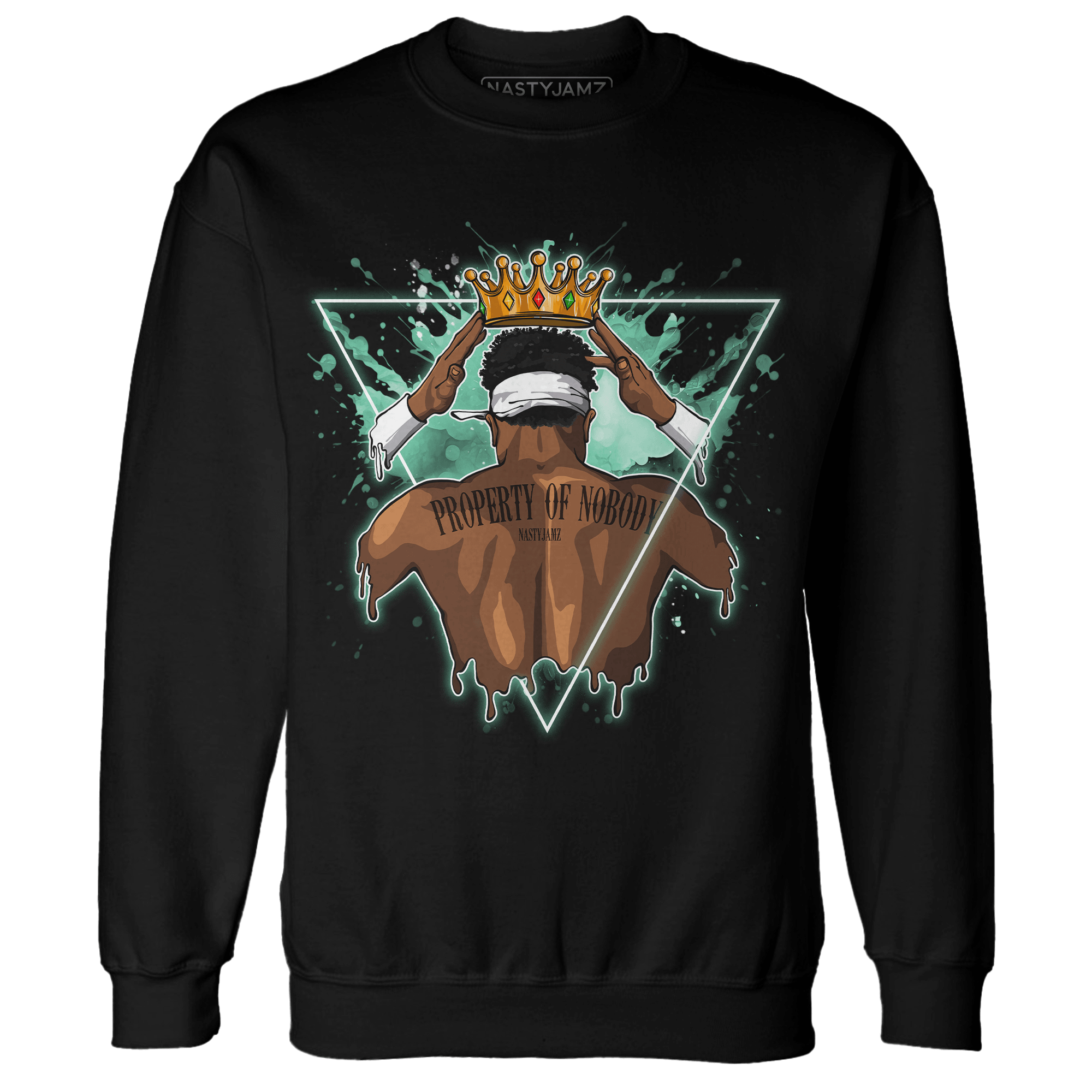 High OG Green Glow 1s Sweatshirt Match Property Of Nobody - NastyJamz