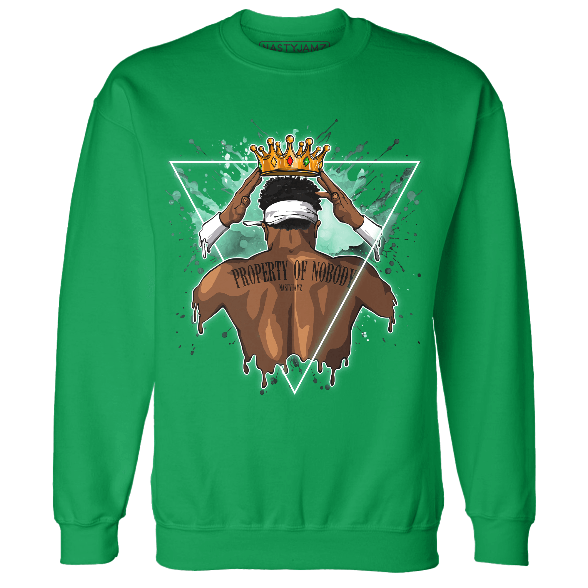 High OG Green Glow 1s Sweatshirt Match Property Of Nobody - NastyJamz