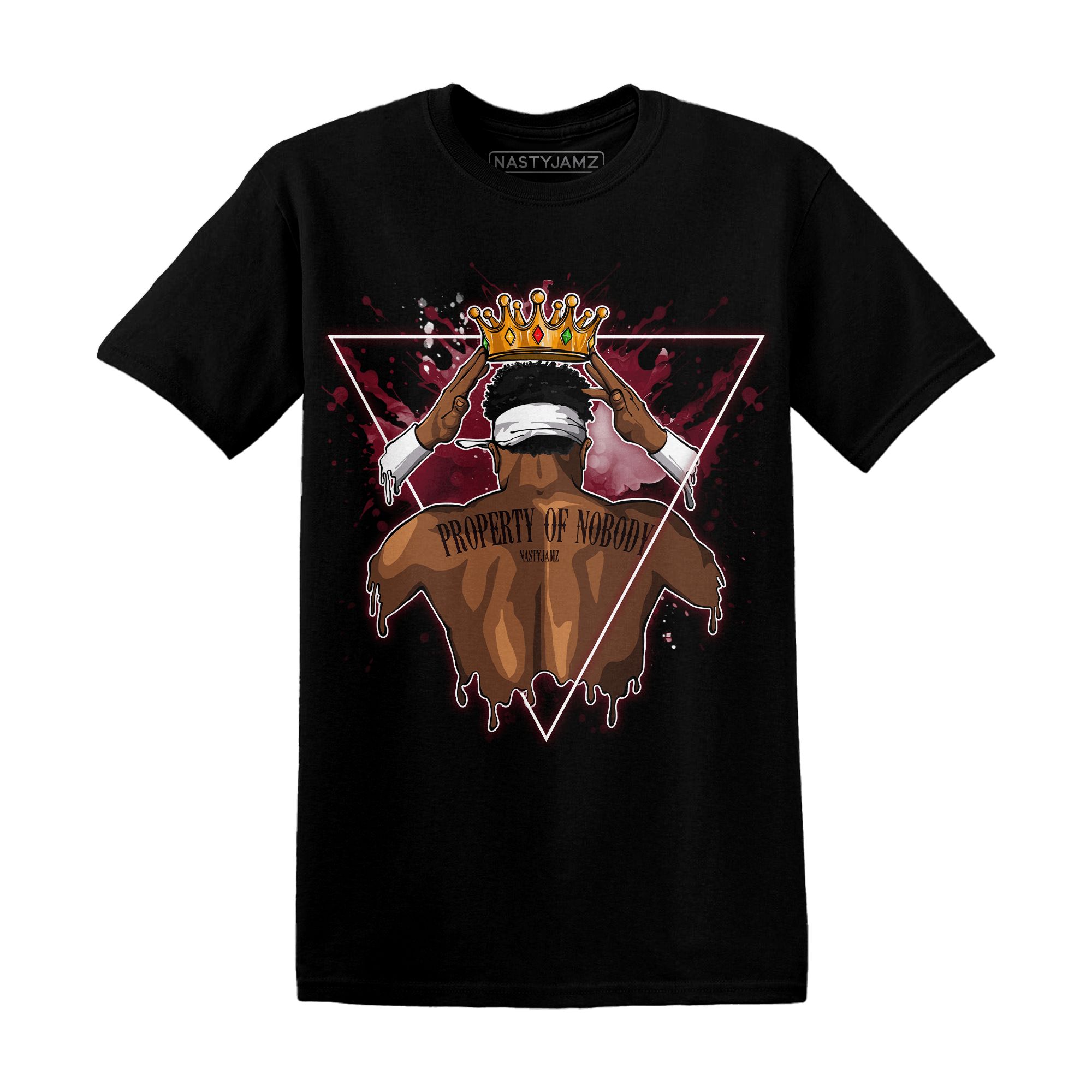 High White Team Red 1s T Shirt Match Property Of Nobody - NastyJamz