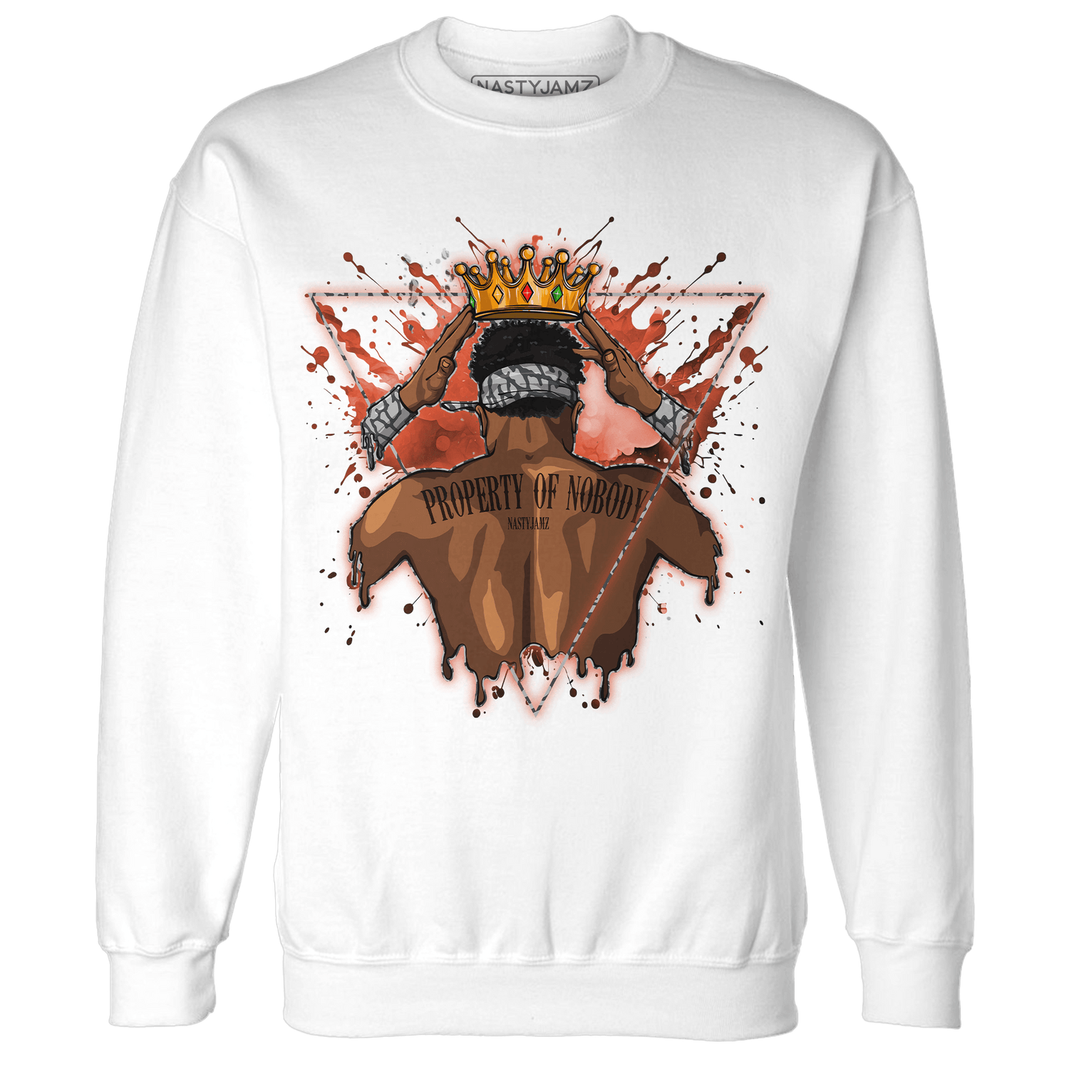 Georgia Peach 3s Sweatshirt Match Property Of Nobody - NastyJamz