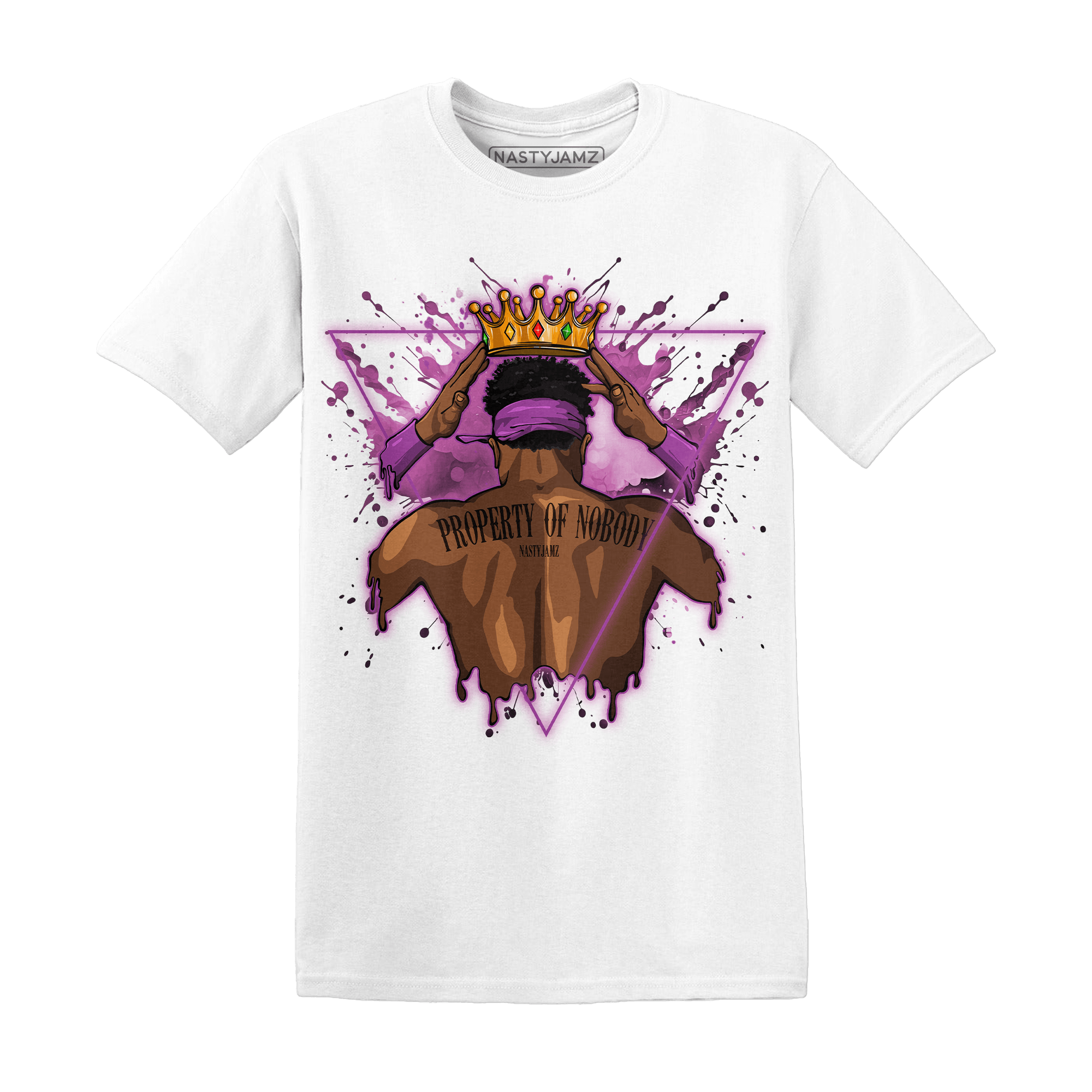 GS Hyper Violet 4s T Shirt Match Property Of Nobody - NastyJamz