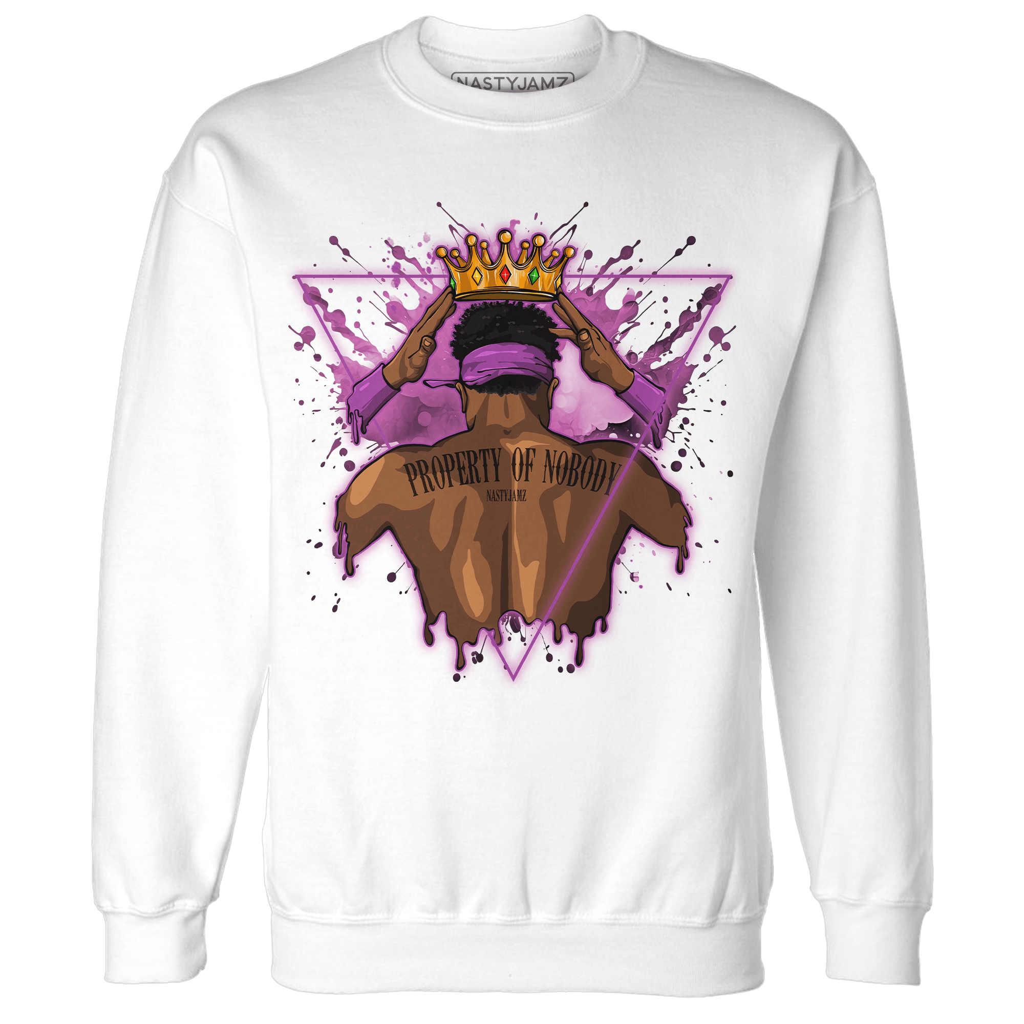 GS Hyper Violet 4s Sweatshirt Match Property Of Nobody - NastyJamz