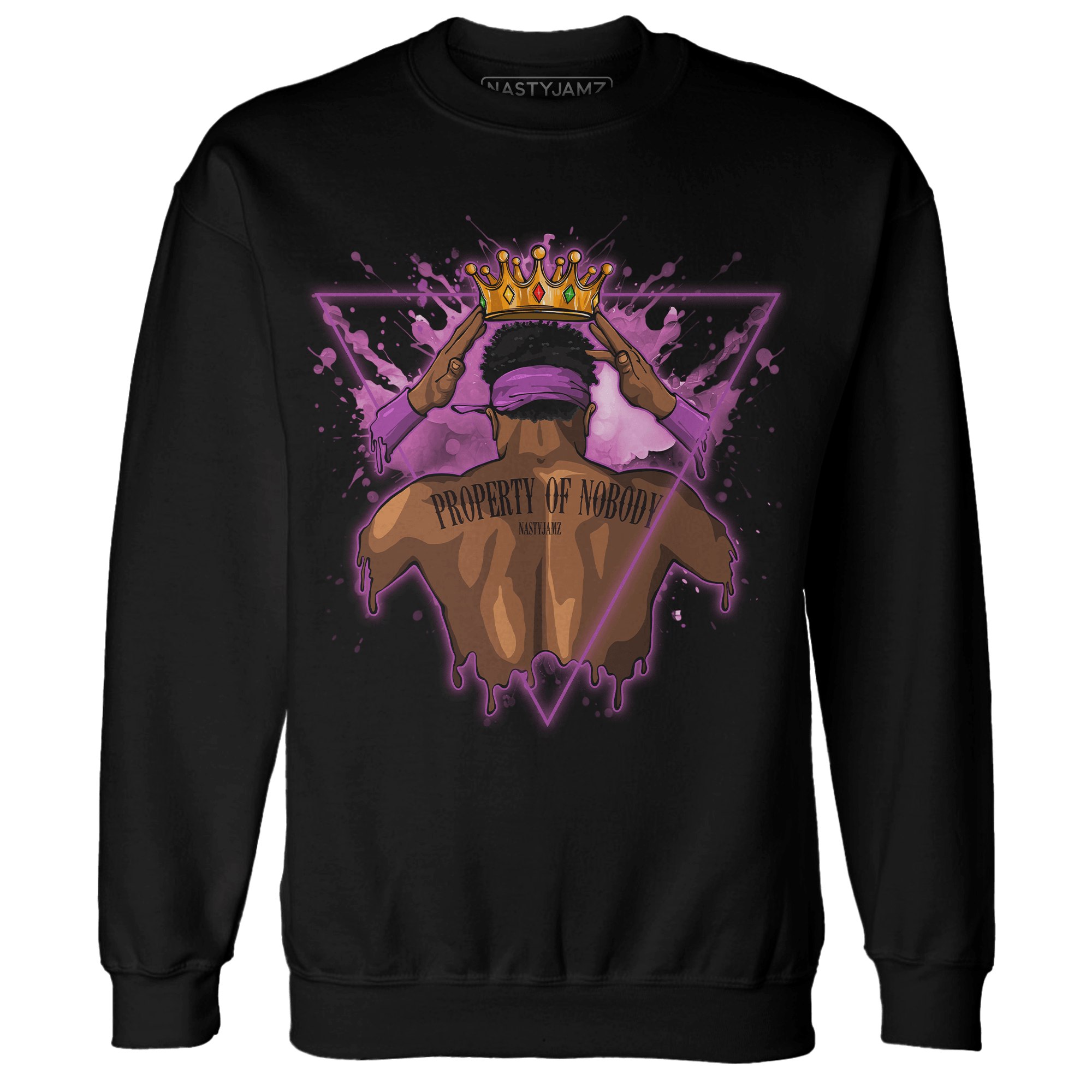 GS Hyper Violet 4s Sweatshirt Match Property Of Nobody - NastyJamz