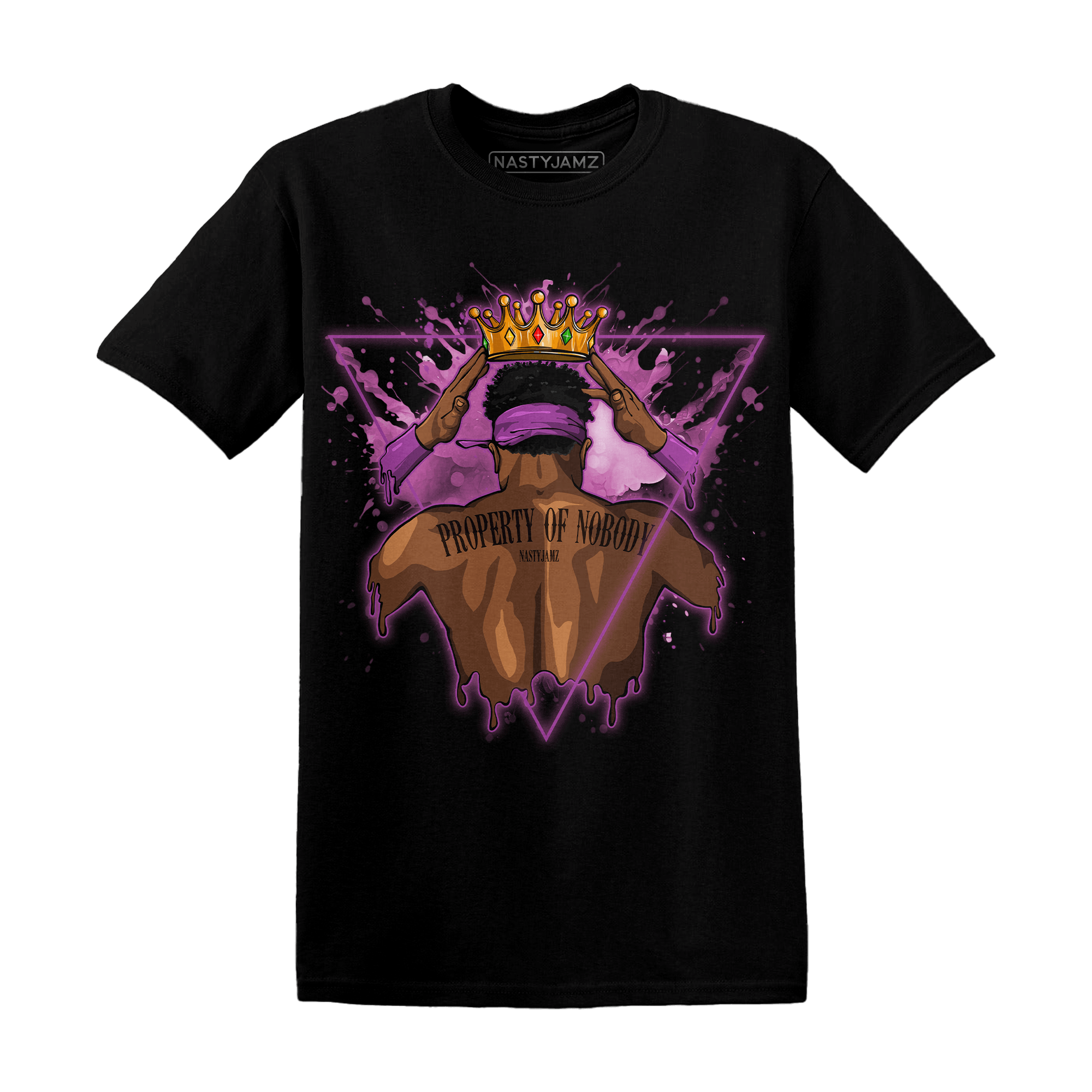 GS Hyper Violet 4s T Shirt Match Property Of Nobody - NastyJamz