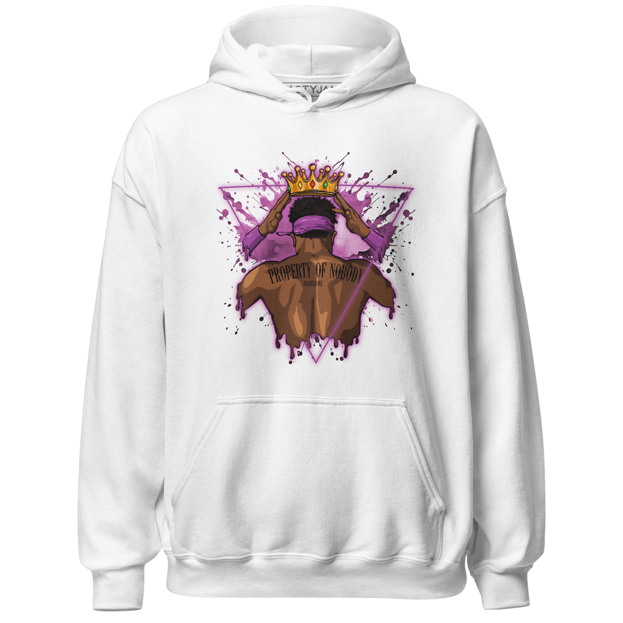 GS Hyper Violet 4s Hoodie Match Property Of Nobody - NastyJamz
