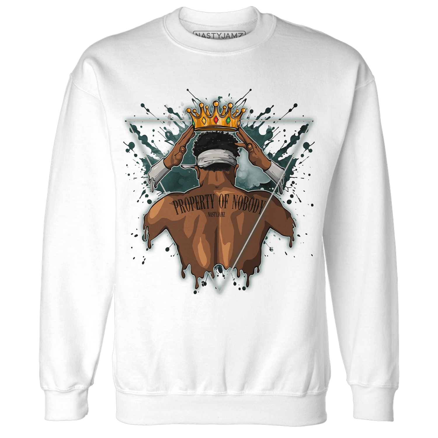 Oxidized Green 4s Sweatshirt Match Property Of Nobody - NastyJamz