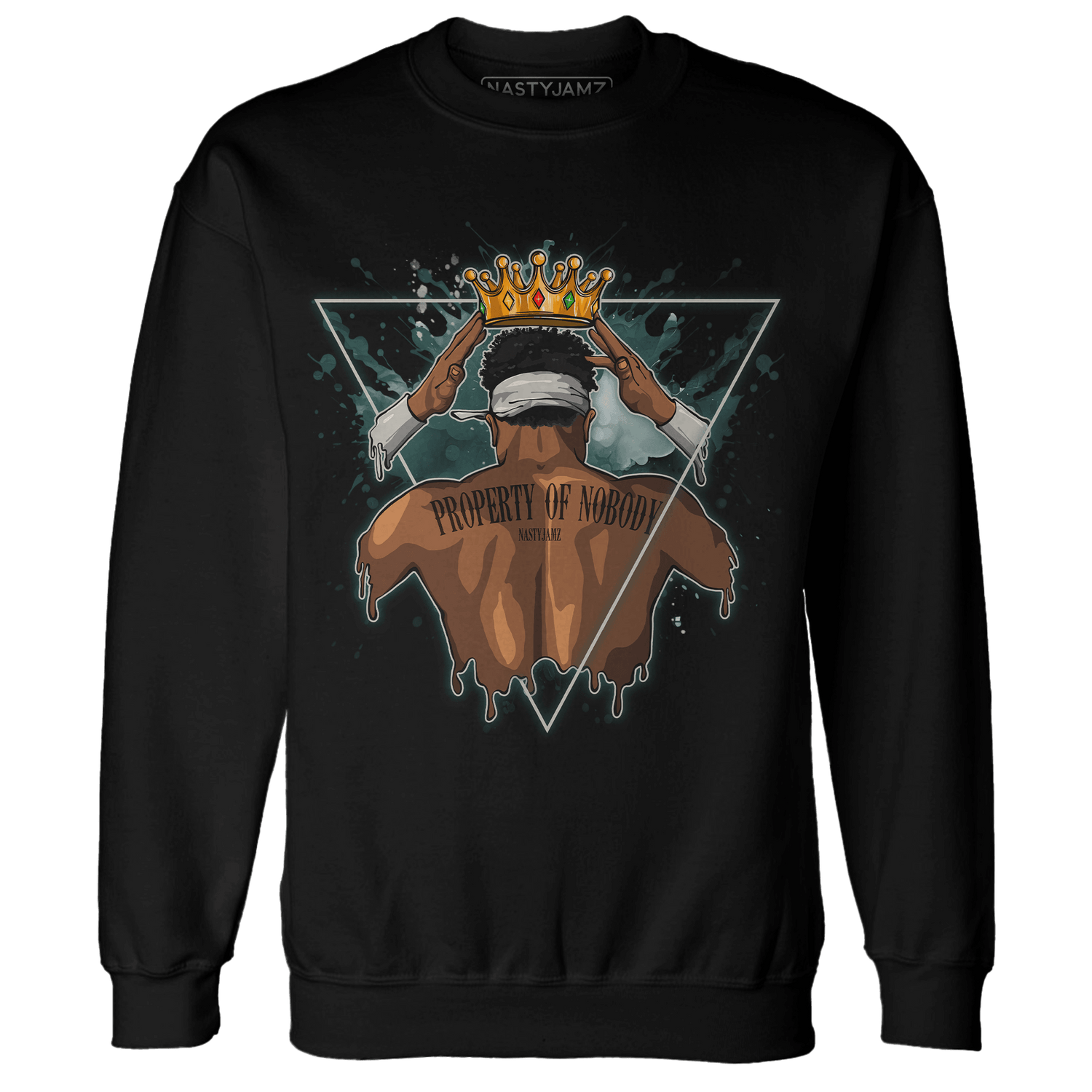 Oxidized Green 4s Sweatshirt Match Property Of Nobody - NastyJamz