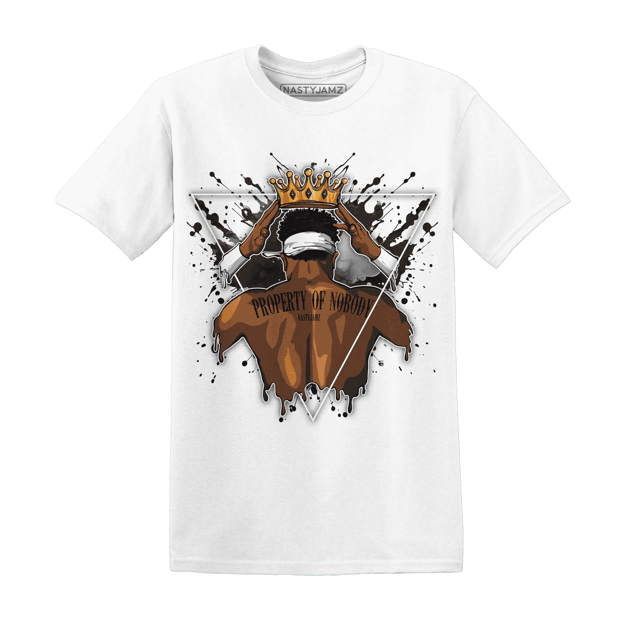 White-Thunder-4s-T-Shirt-Match-Property-Of-Nobody